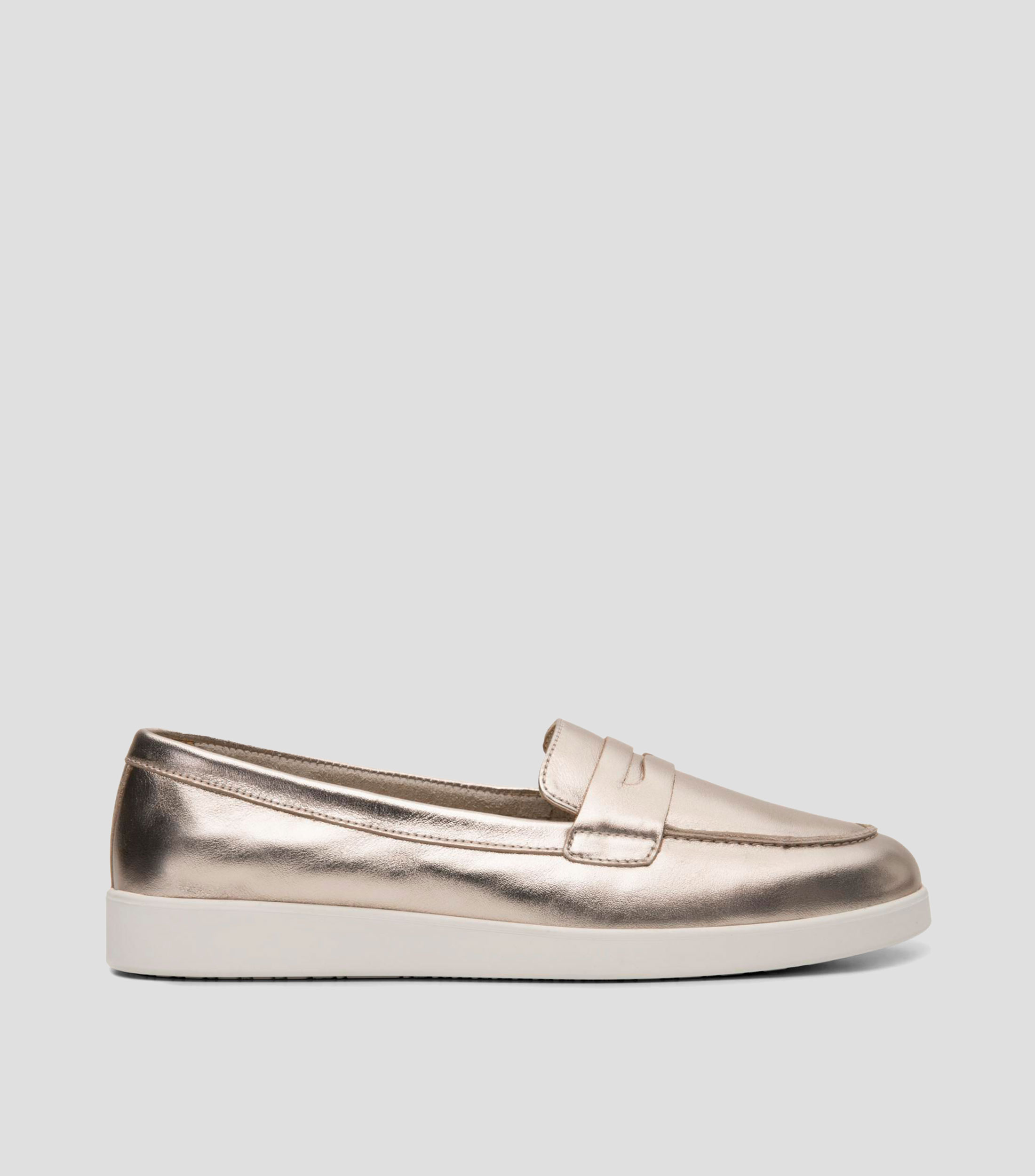 Mocasines Maggie en piel con cinta Mujer