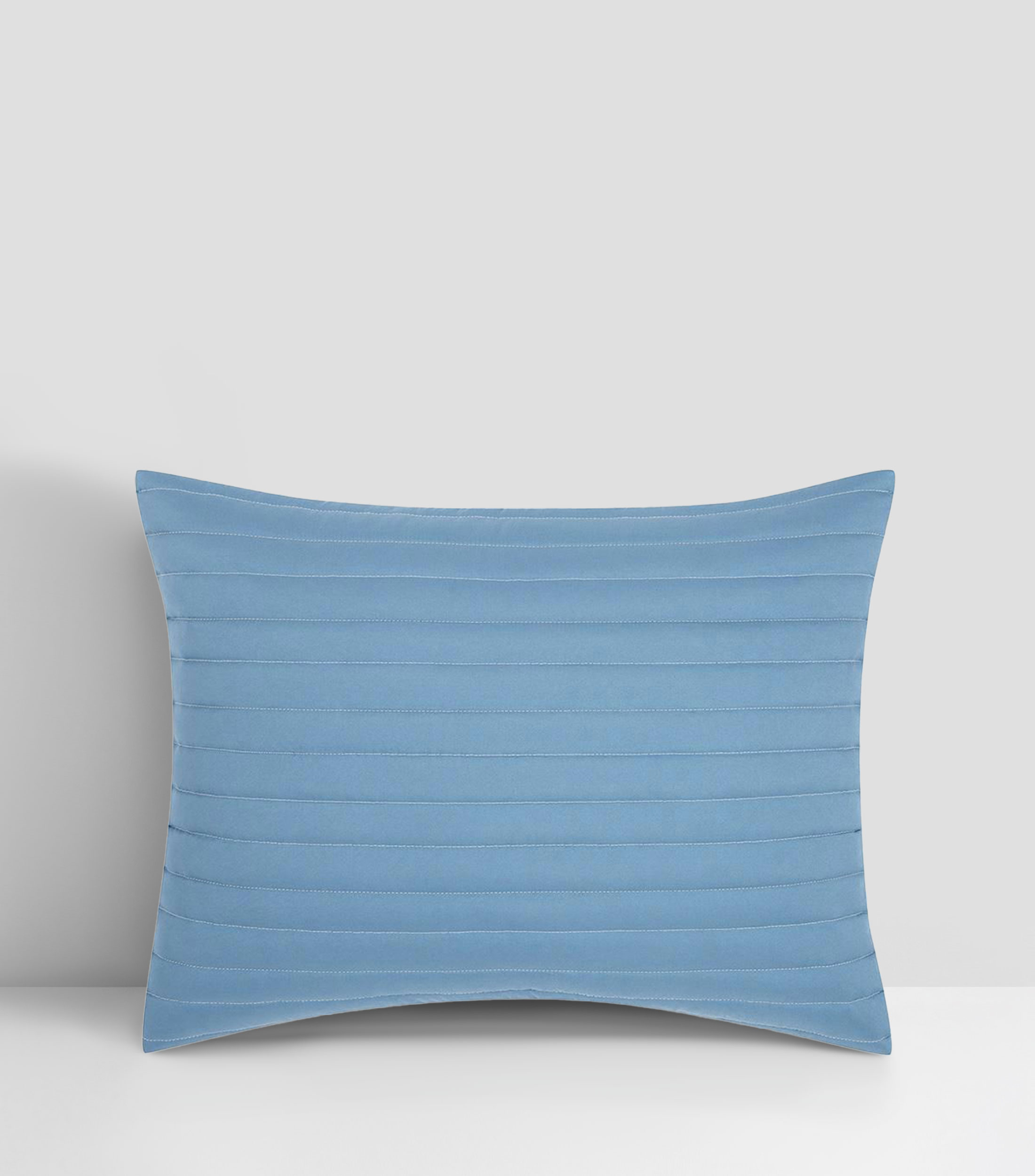 Juego de Colcha Individual Lars Chambray Azul