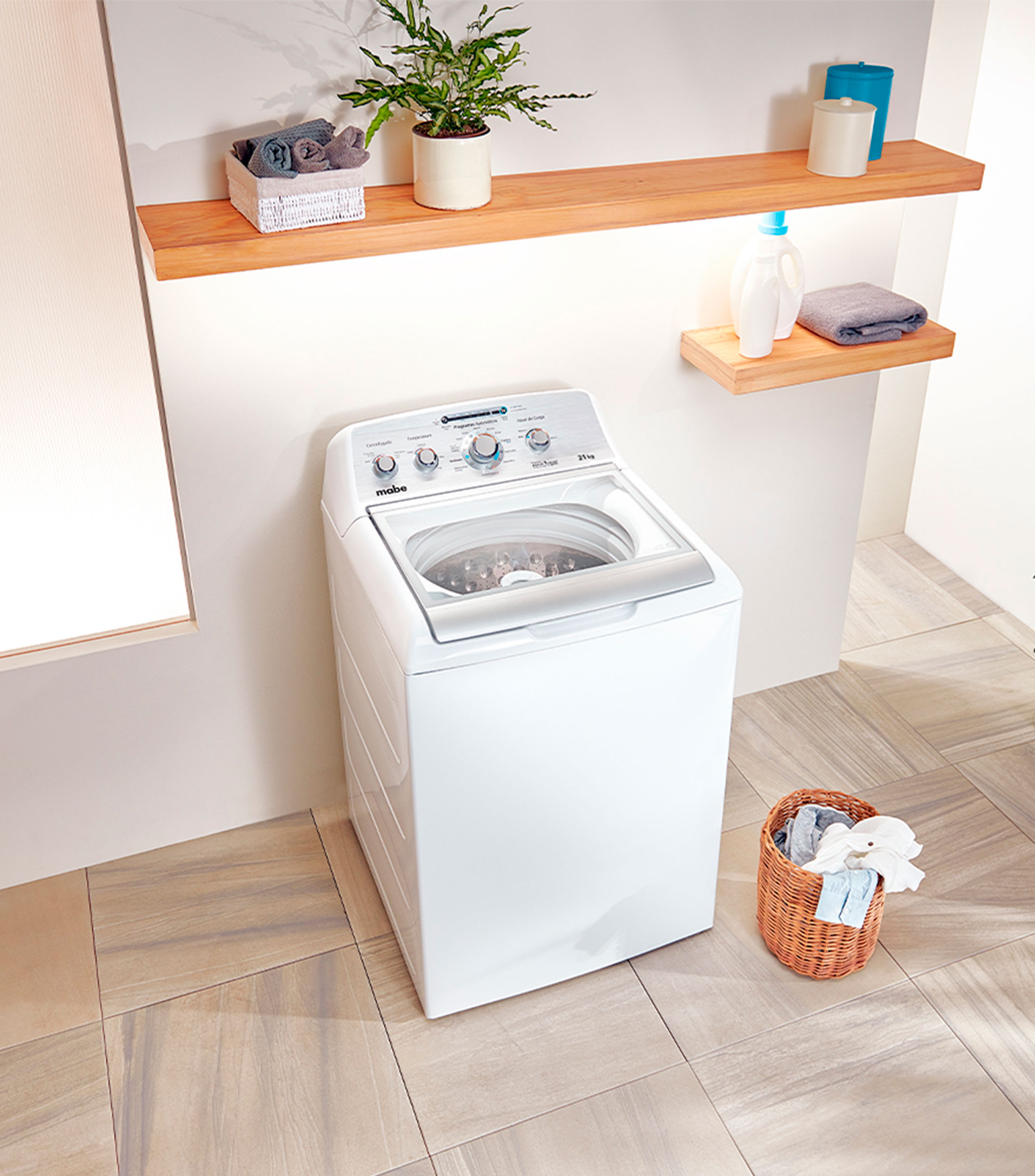 Lavadora automática 19 kg carga superior