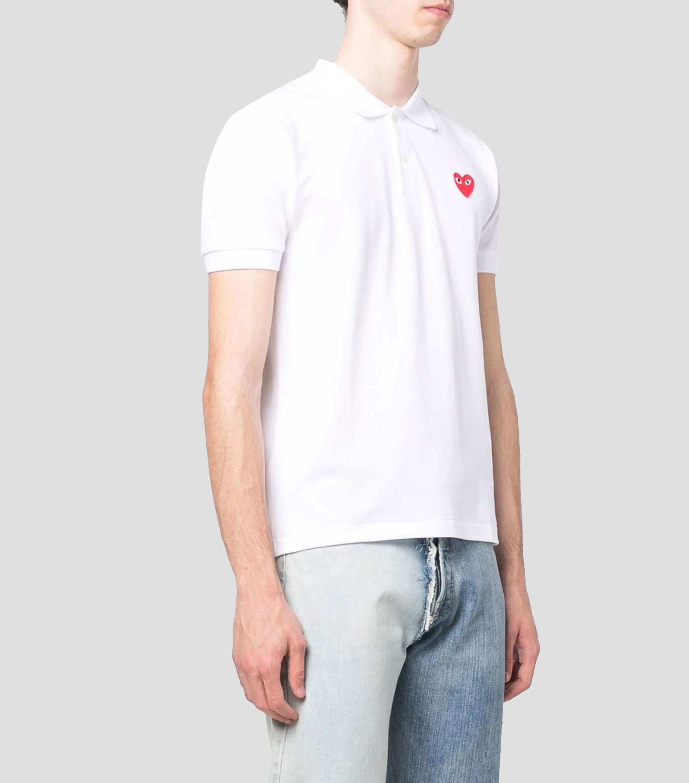 Playera tipo polo manga corta lisa Hombre