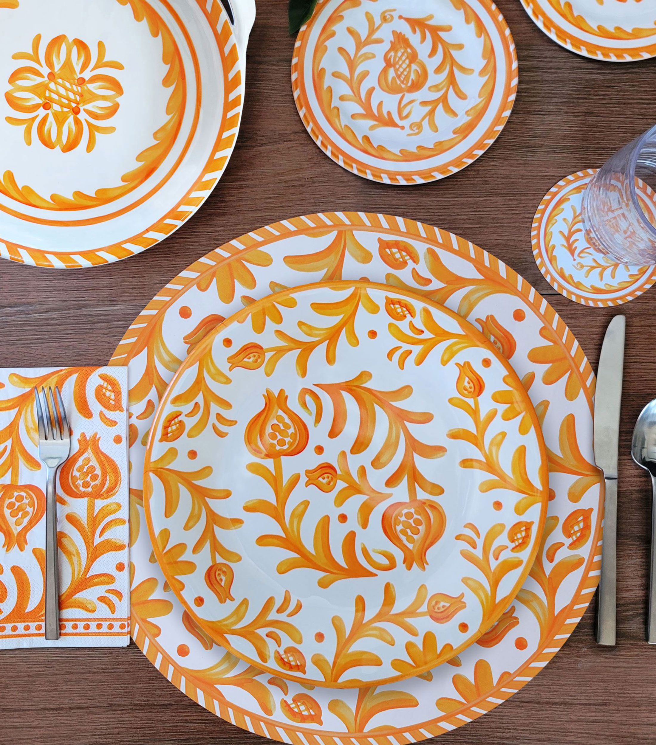 Plato trinche Sicily Orange