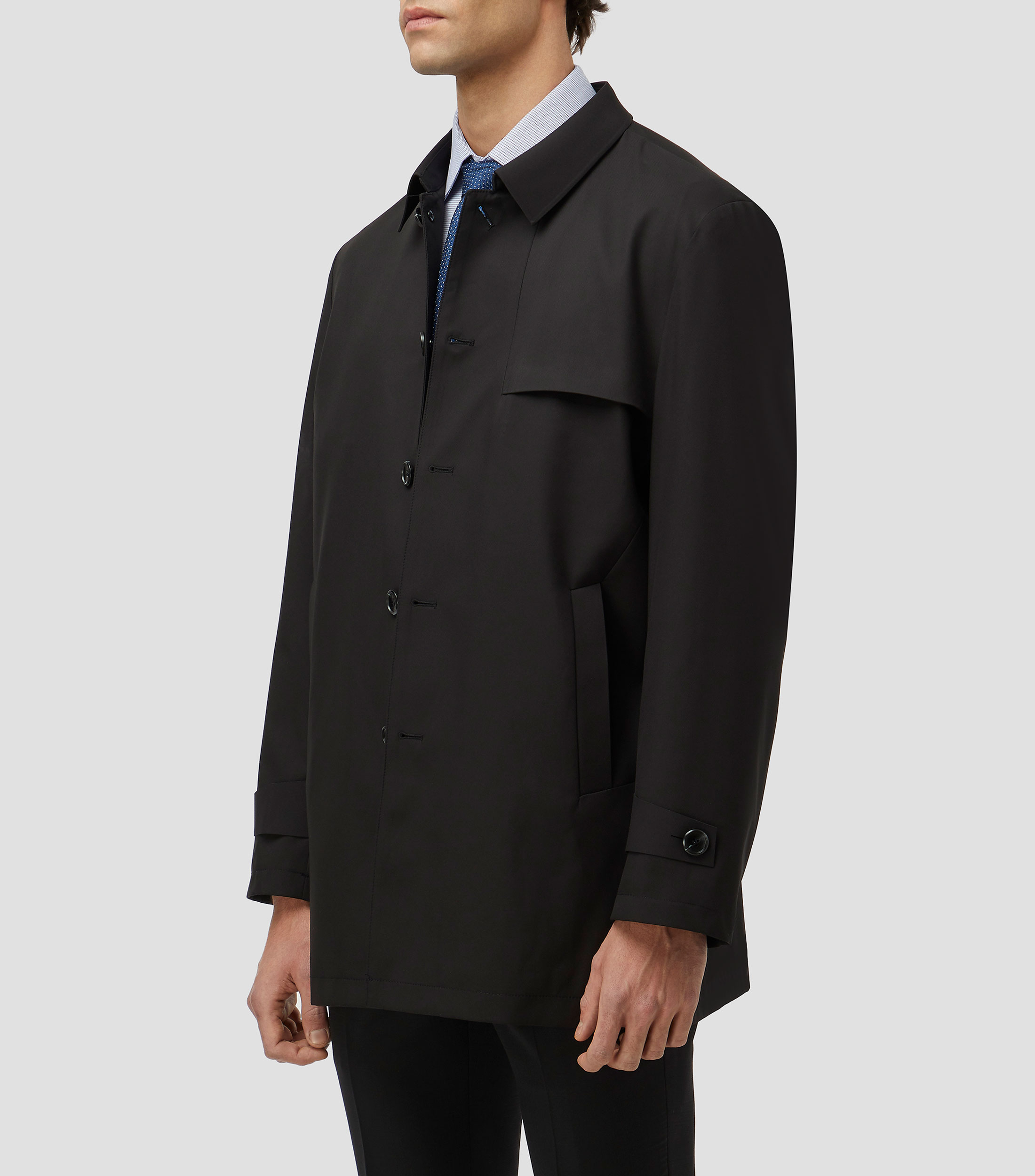 Abrigo midi con botonadura Hombre