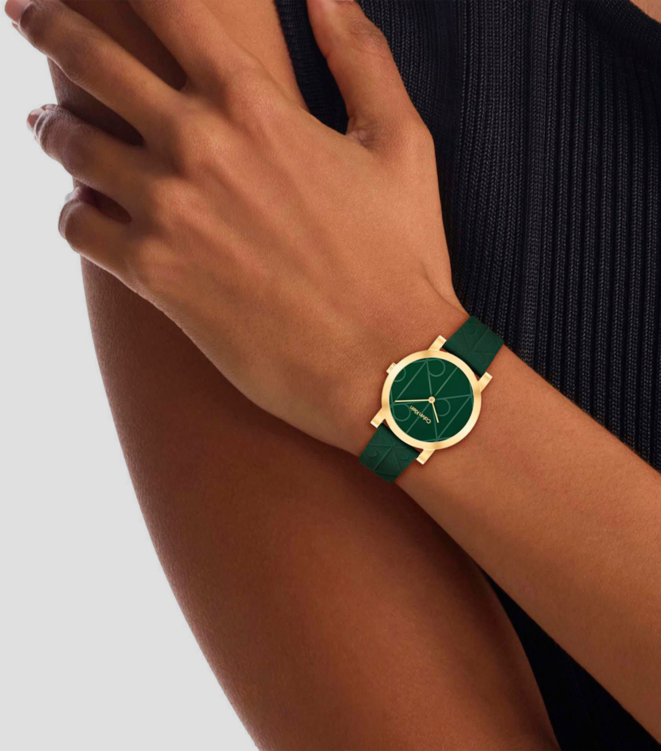 Reloj para Mujer CK Monogram Casual Dorado
