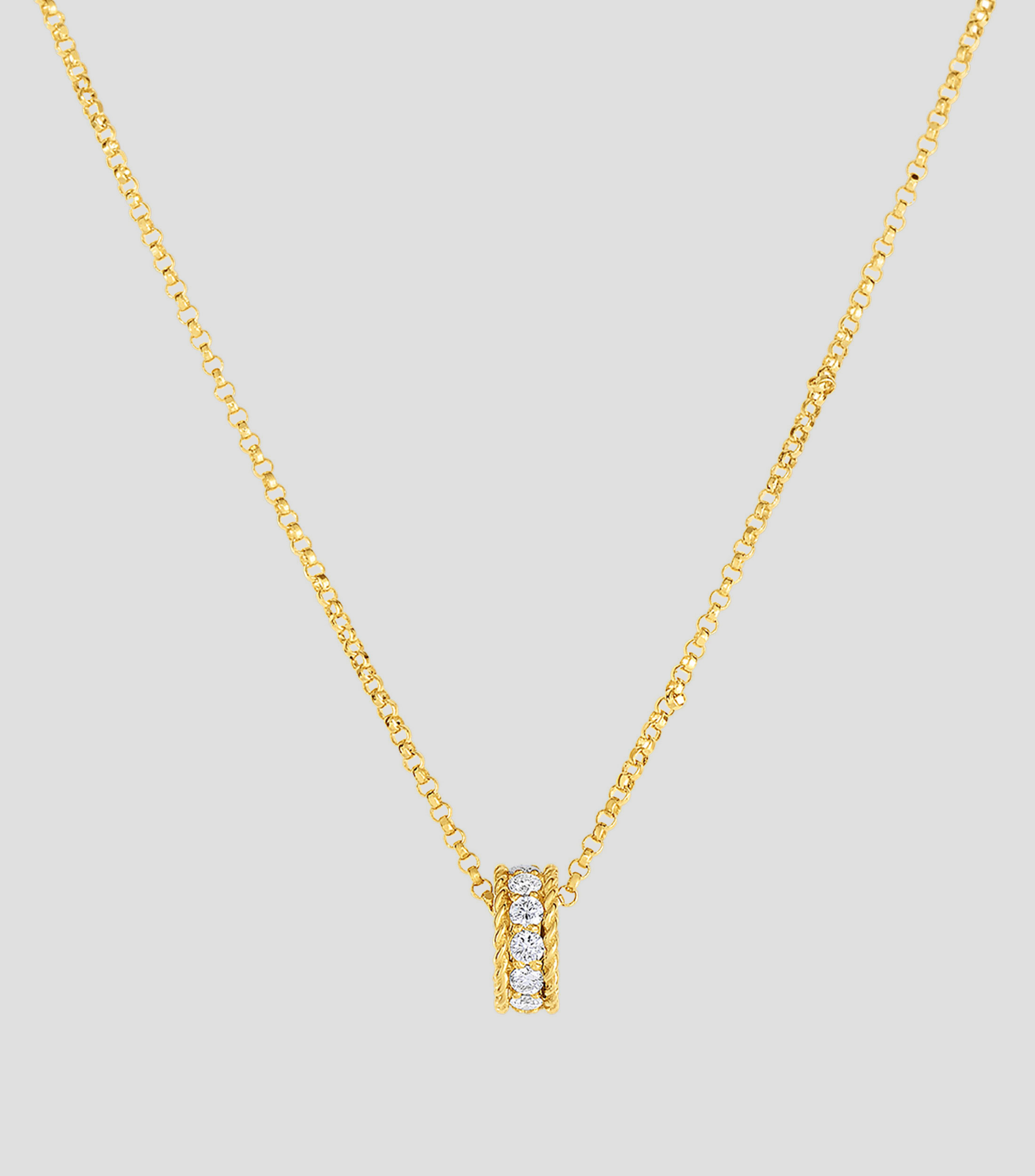 Collar con dije en oro amarillo de 18 Kilates con diamantes Symphony Pois Moi Mujer