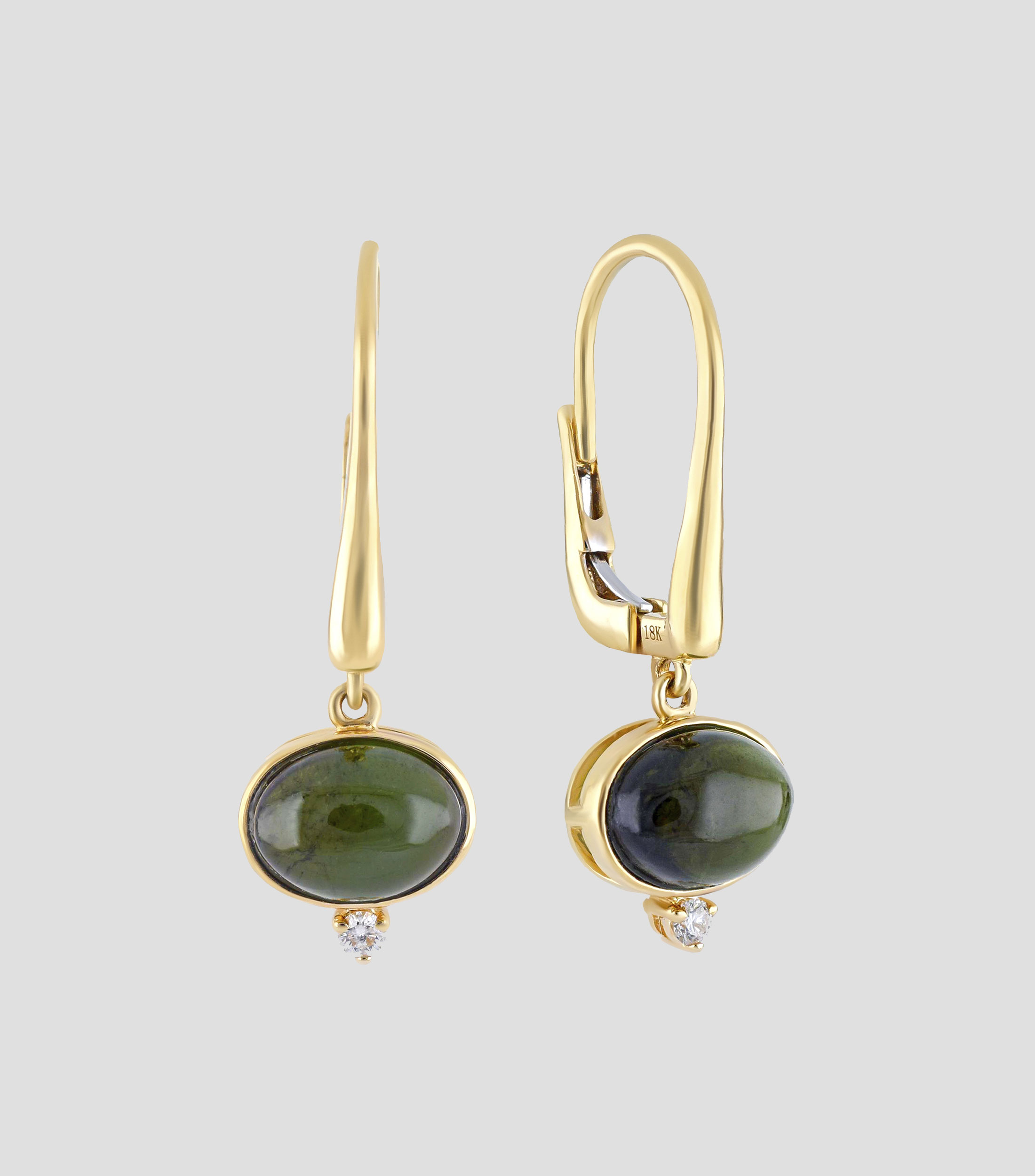 Aretes en Oro amarillo de 18 Kts Mujer