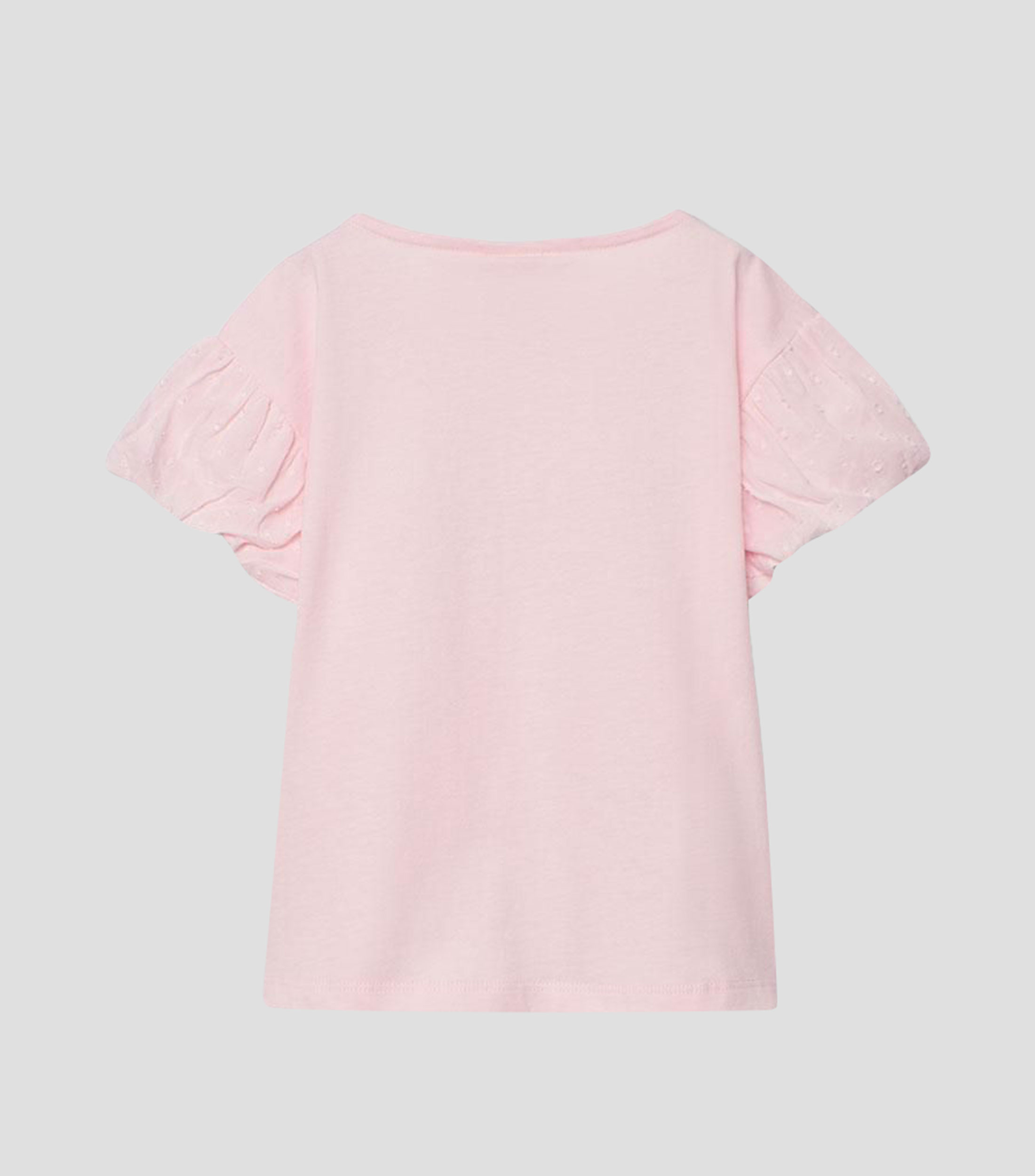 Playera cuello redondo manga corta lisa Niña