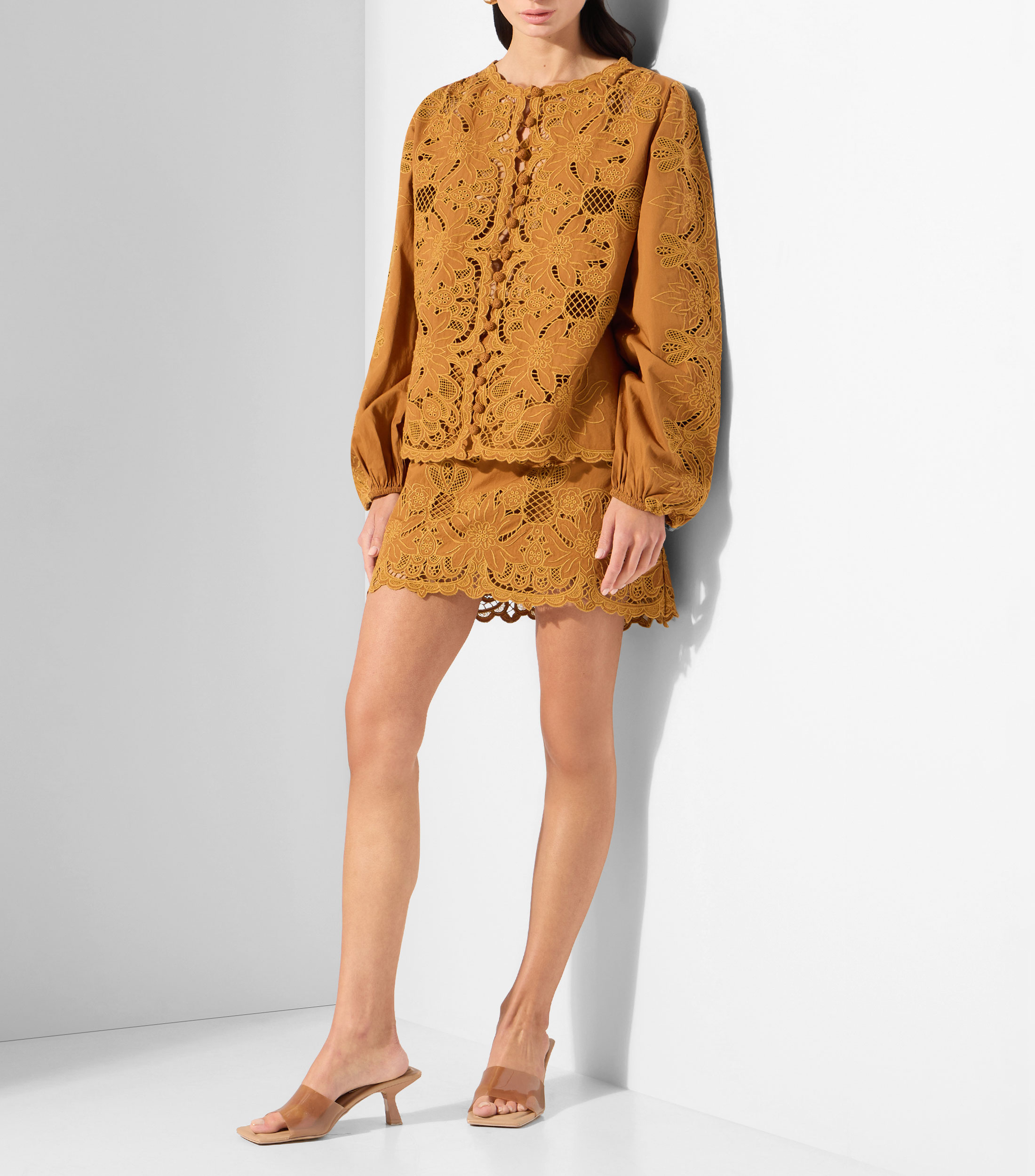Blusa lisa manga larga Mujer