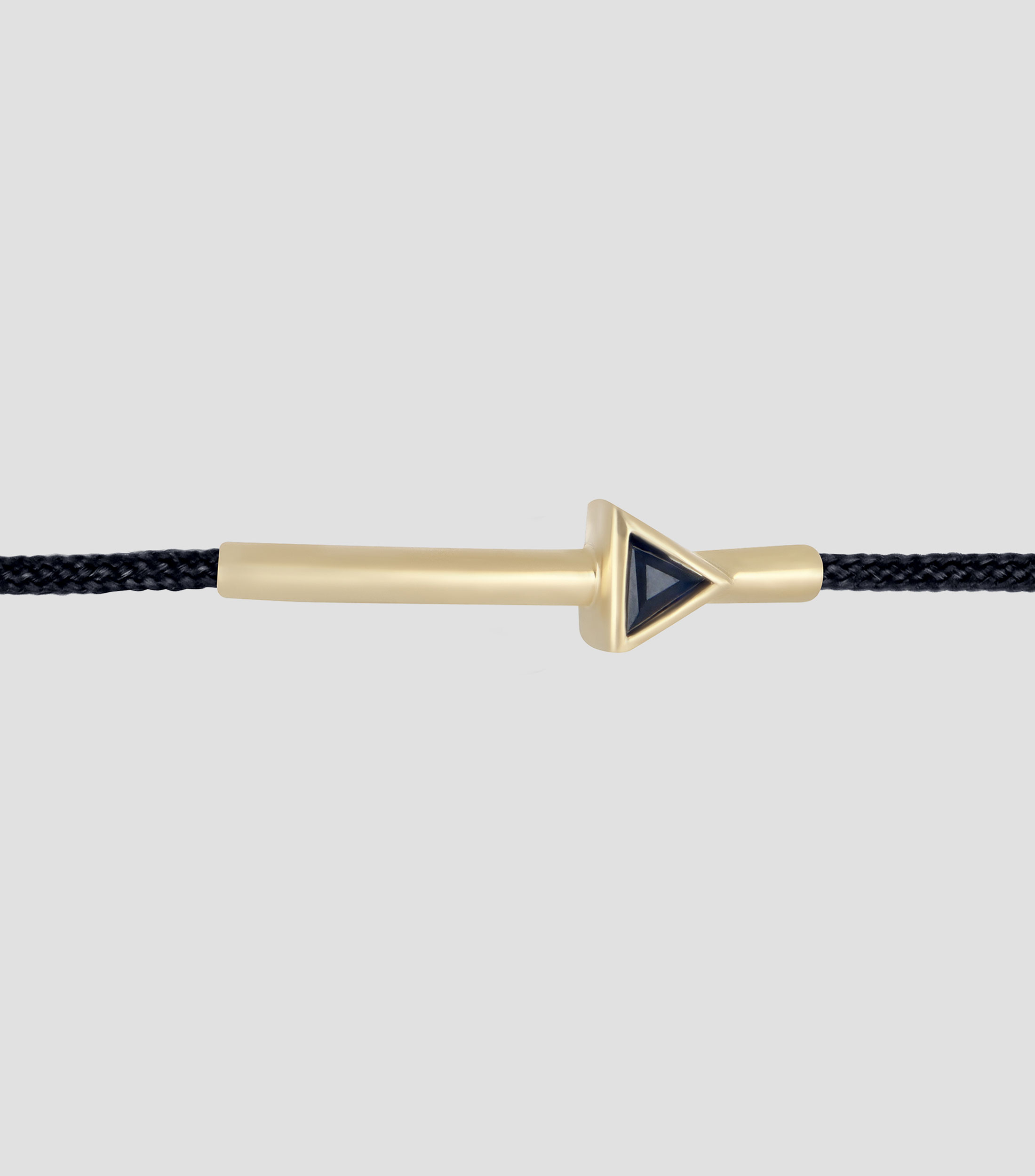 Pulsera negra con zafiro Mujer