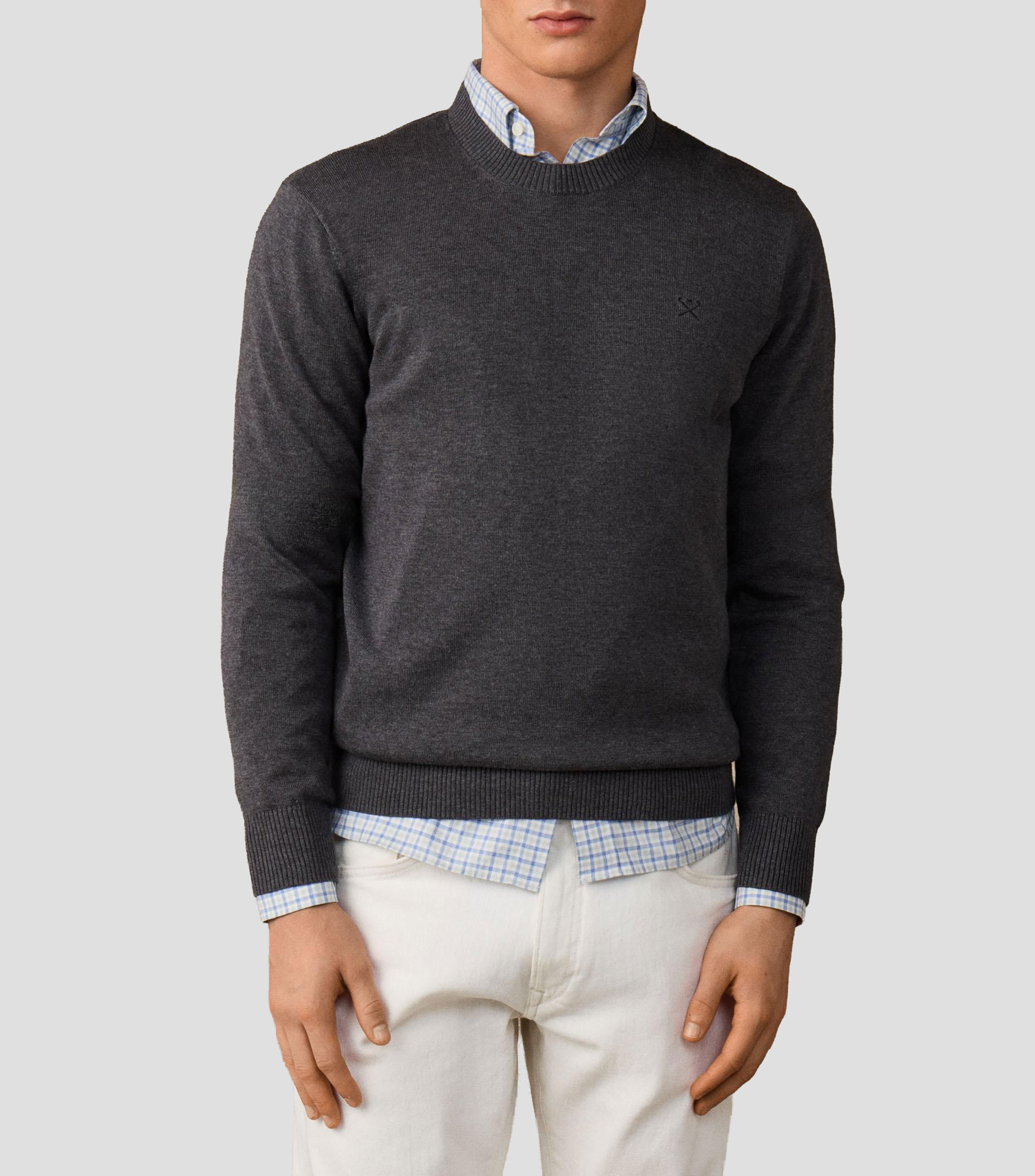 Suéter cuello V Hombre