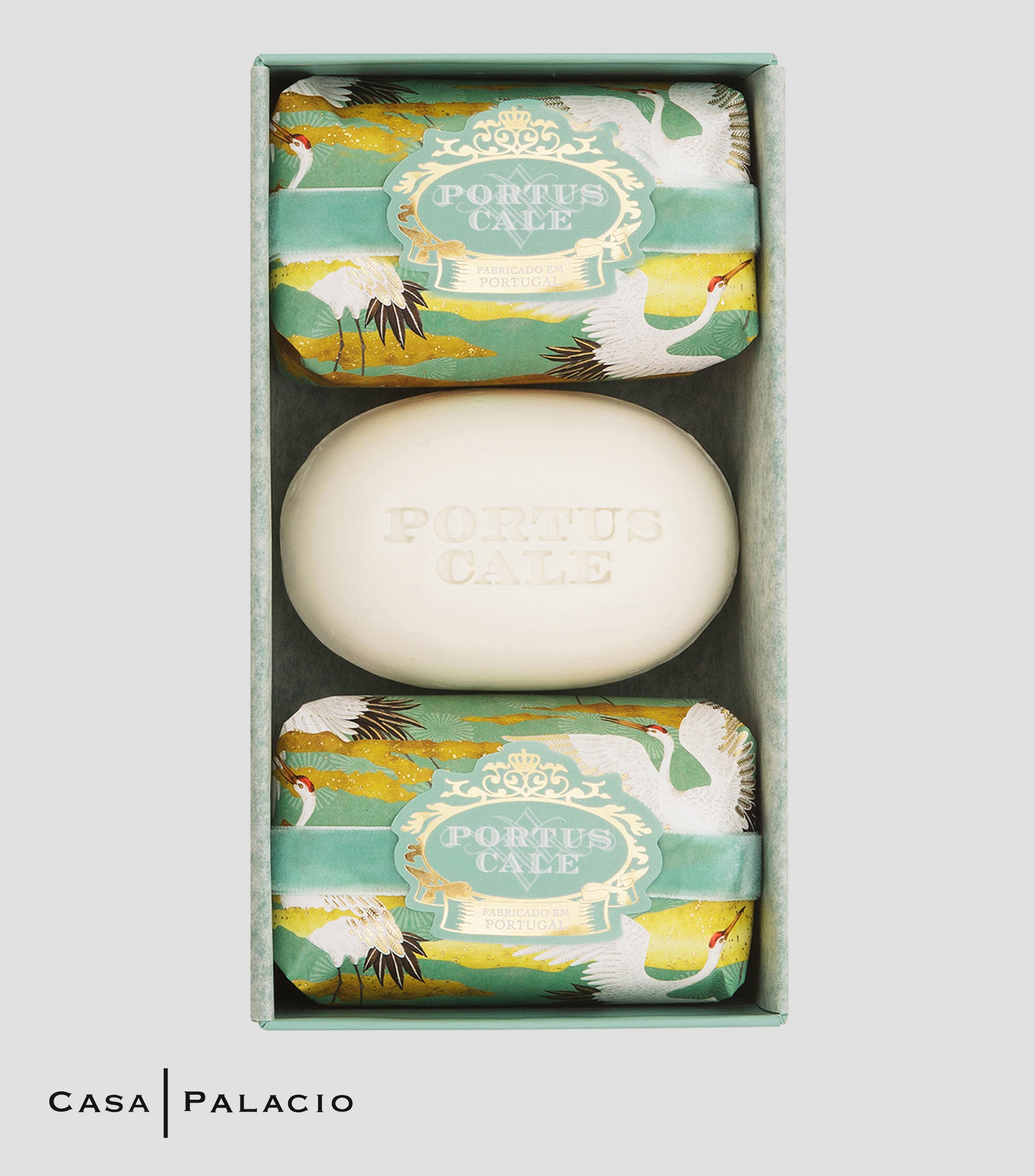 Set 3 Jabones Perfumados White Crane