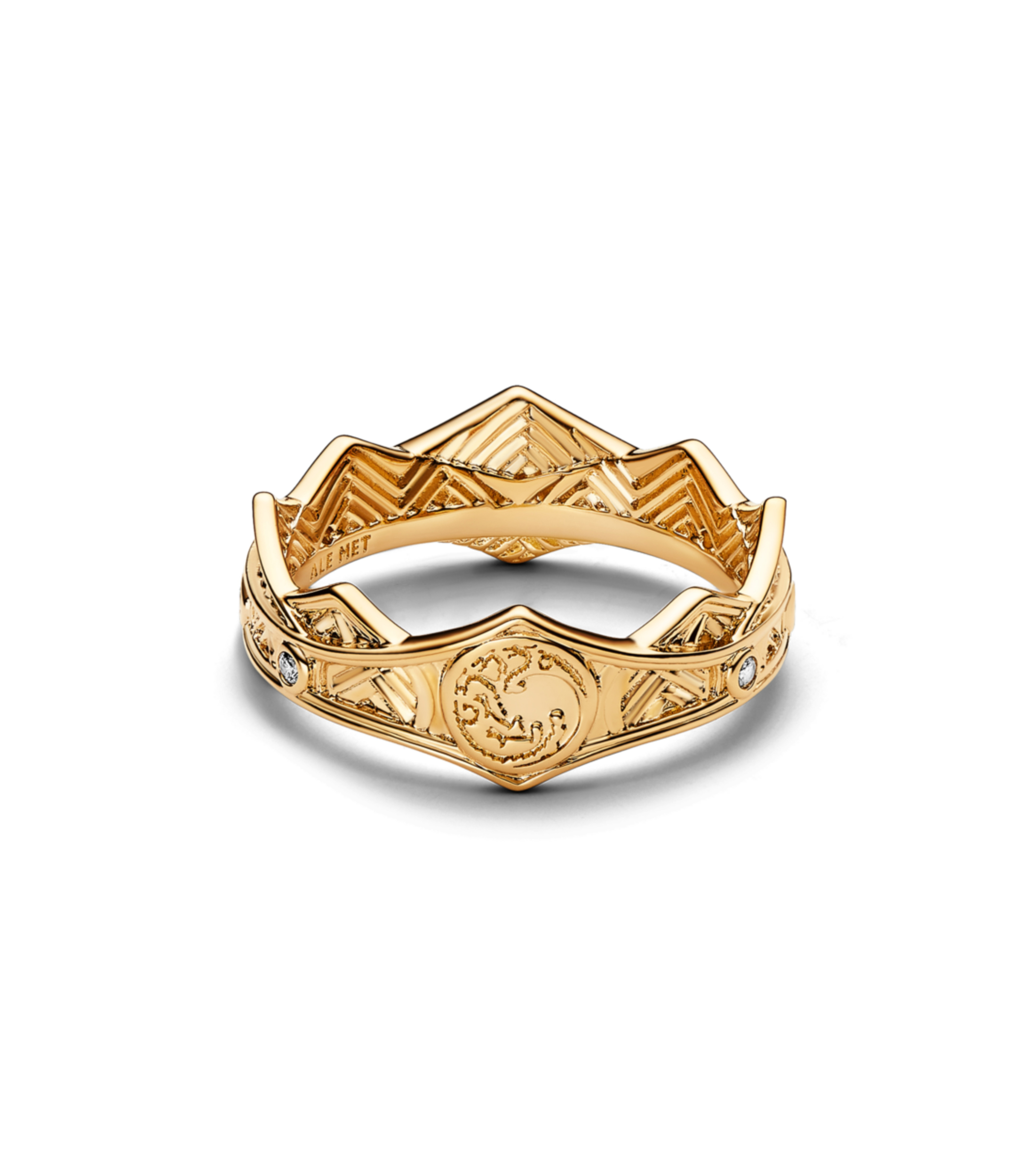 Anillo con incrustaciones de Zirconia cúbica Mujer