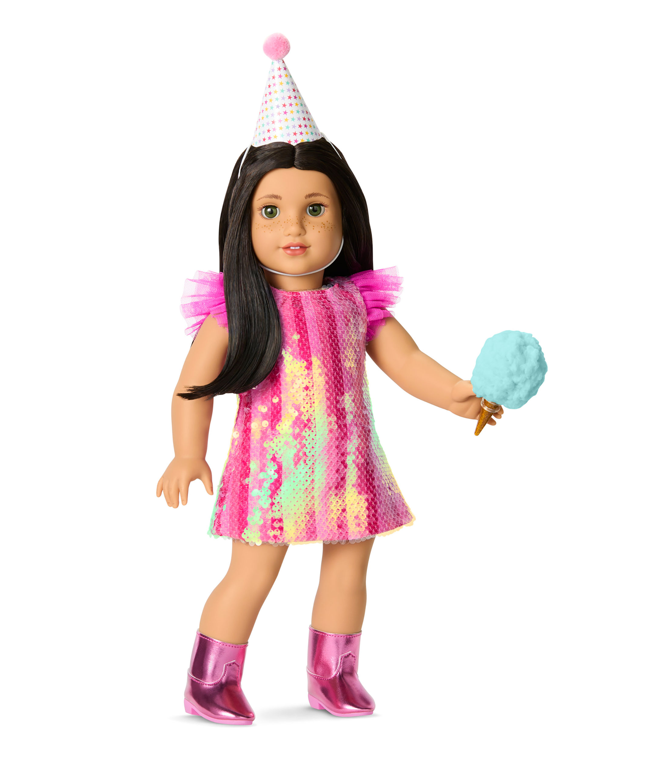 Set de accesorios para muñeca look feliz cumpleaños