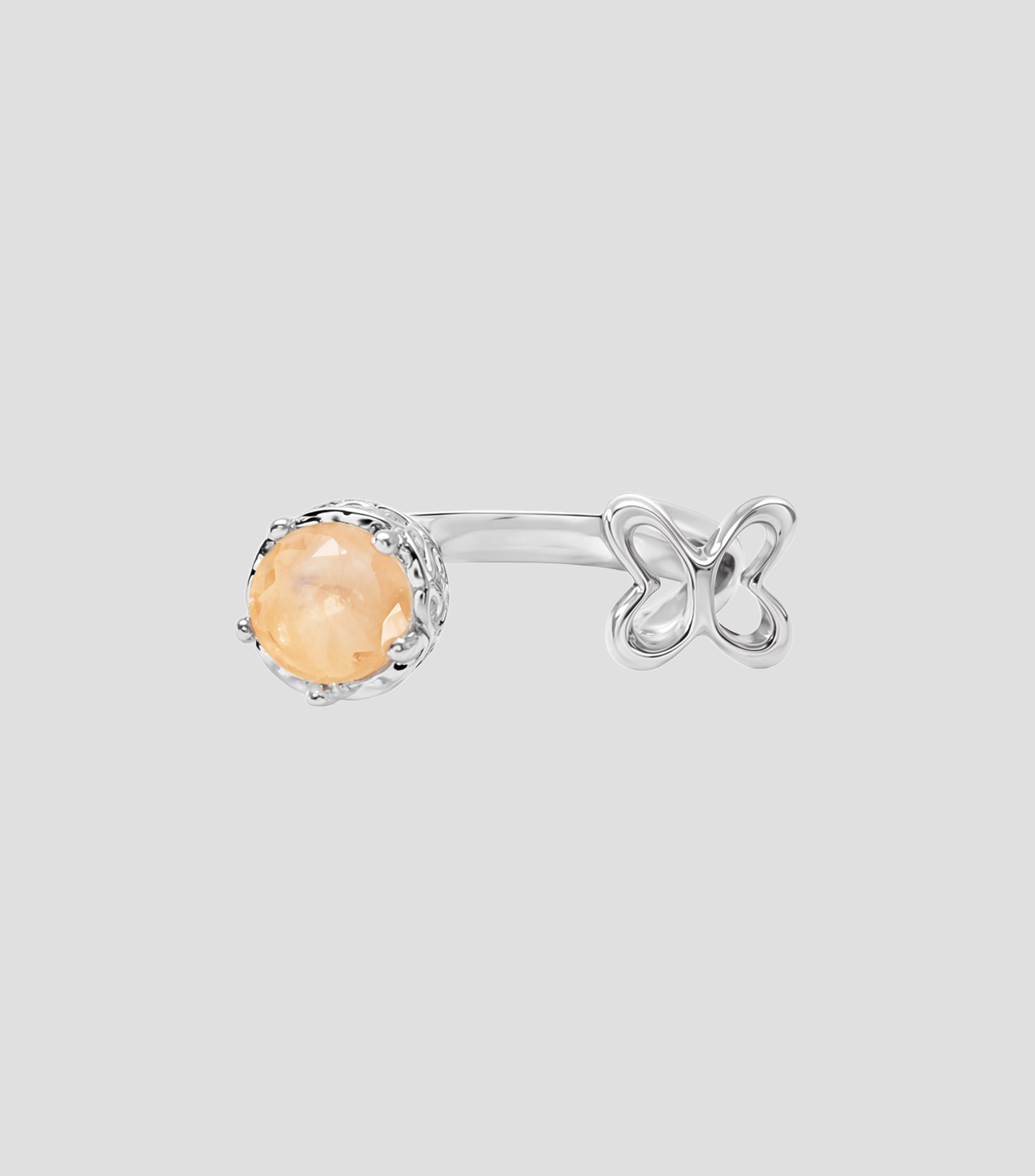 Anillo abierto en plata .925 Mariposa Mujer Talla 8