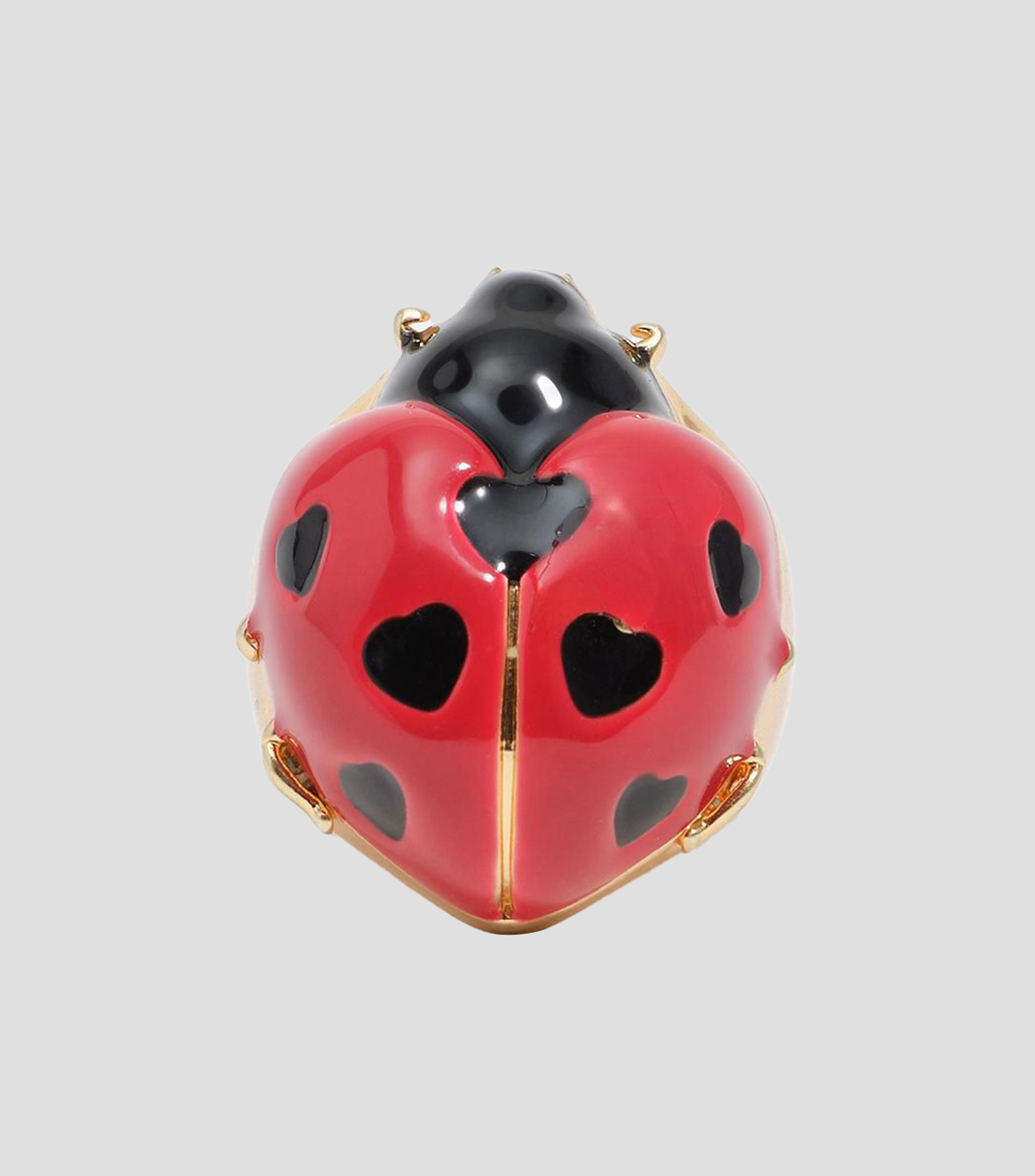 Anillo mariquita roja Mujer