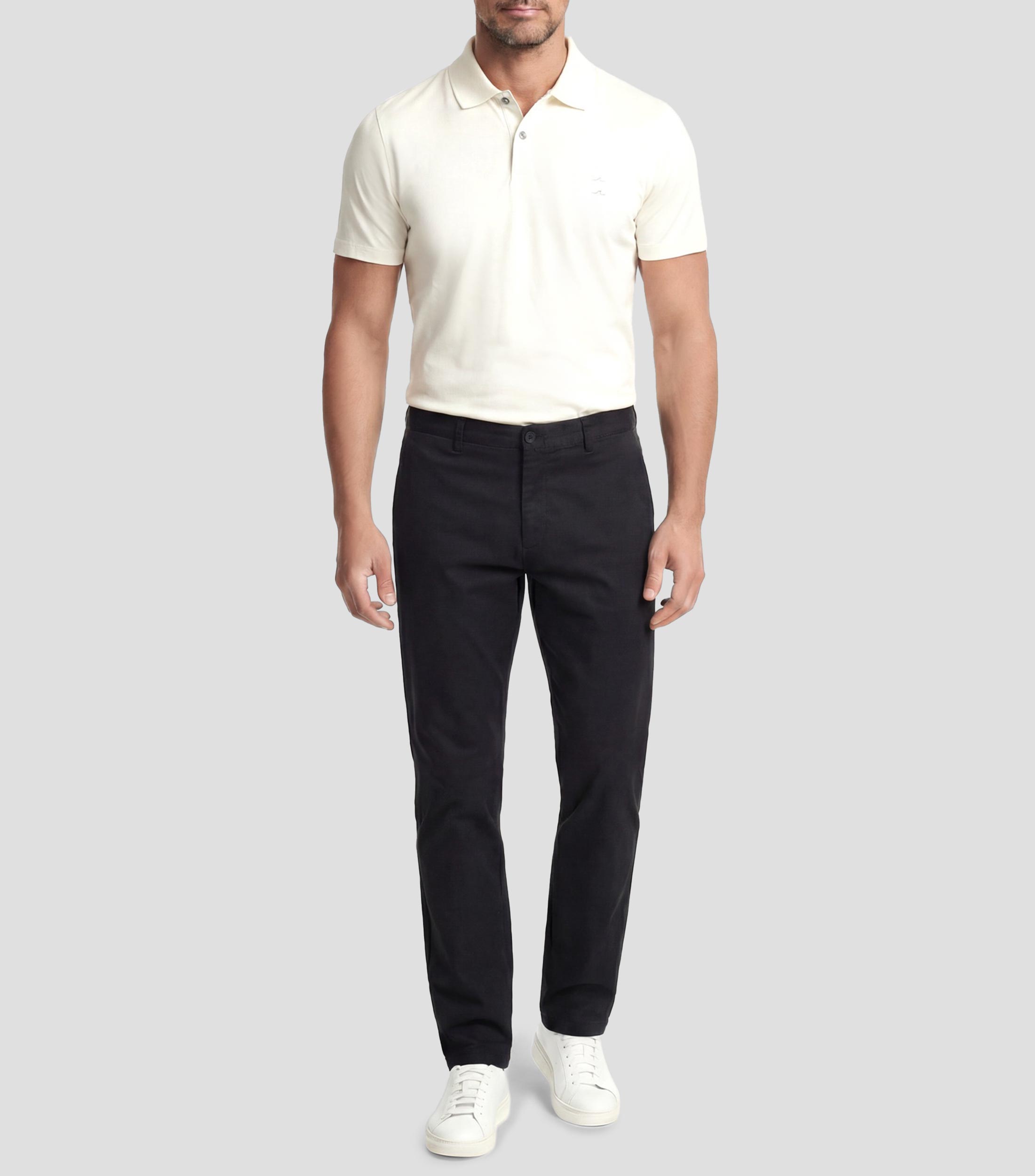 Playera polo manga corta lisa Hombre