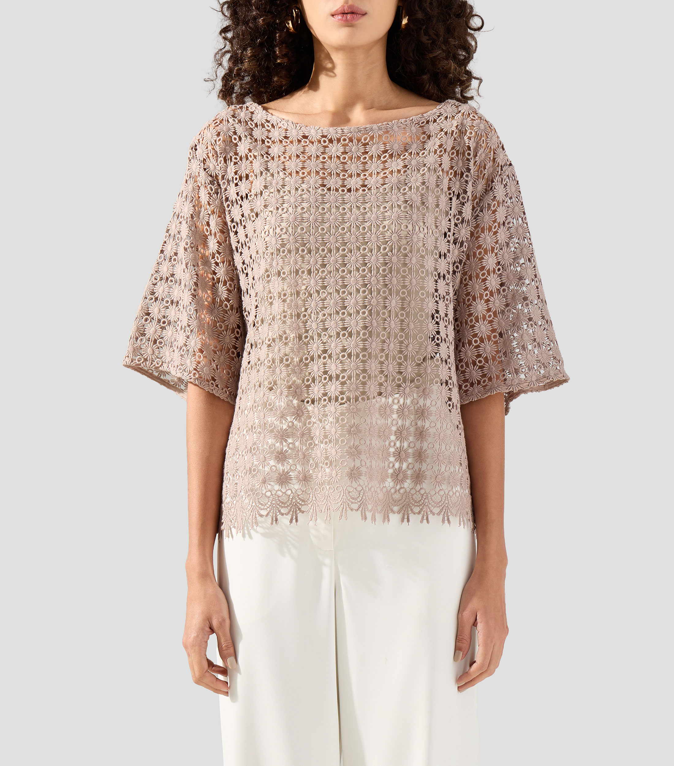 Blusa fantasía manga corta Mujer
