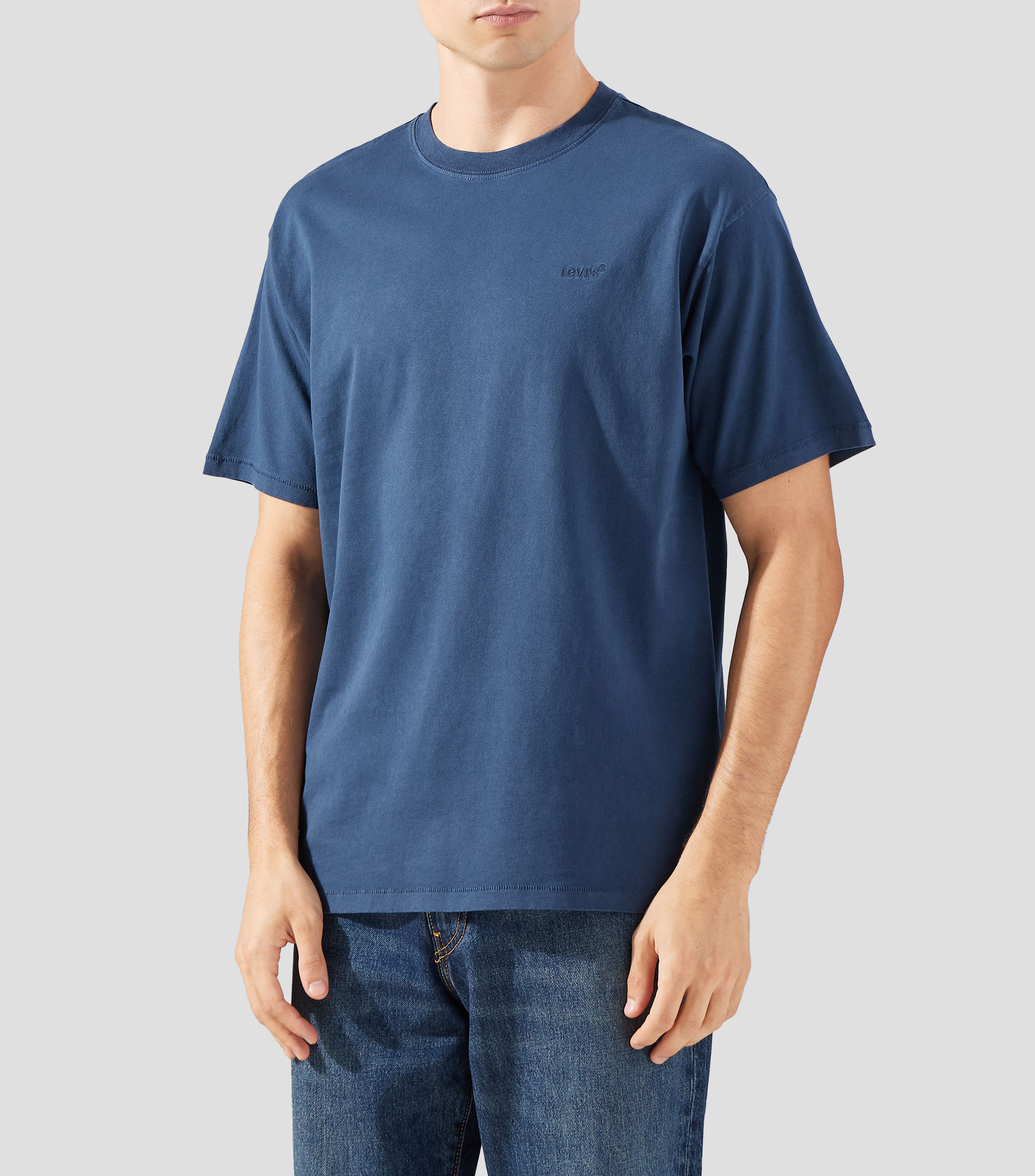 Playera cuello redondo manga corta lisa Hombre