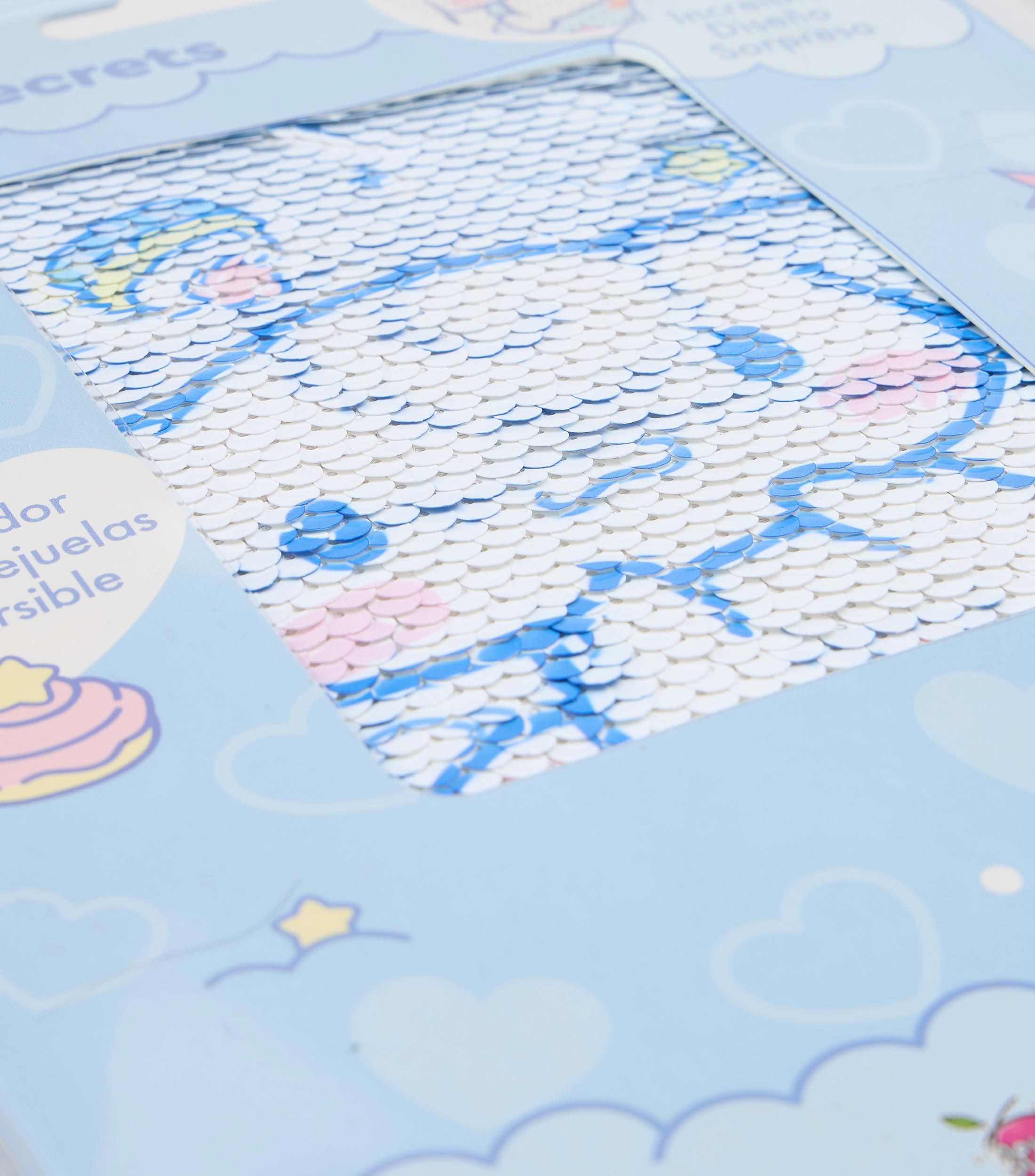Diario con lentejuelas reversible y accesorios Cinnamoroll