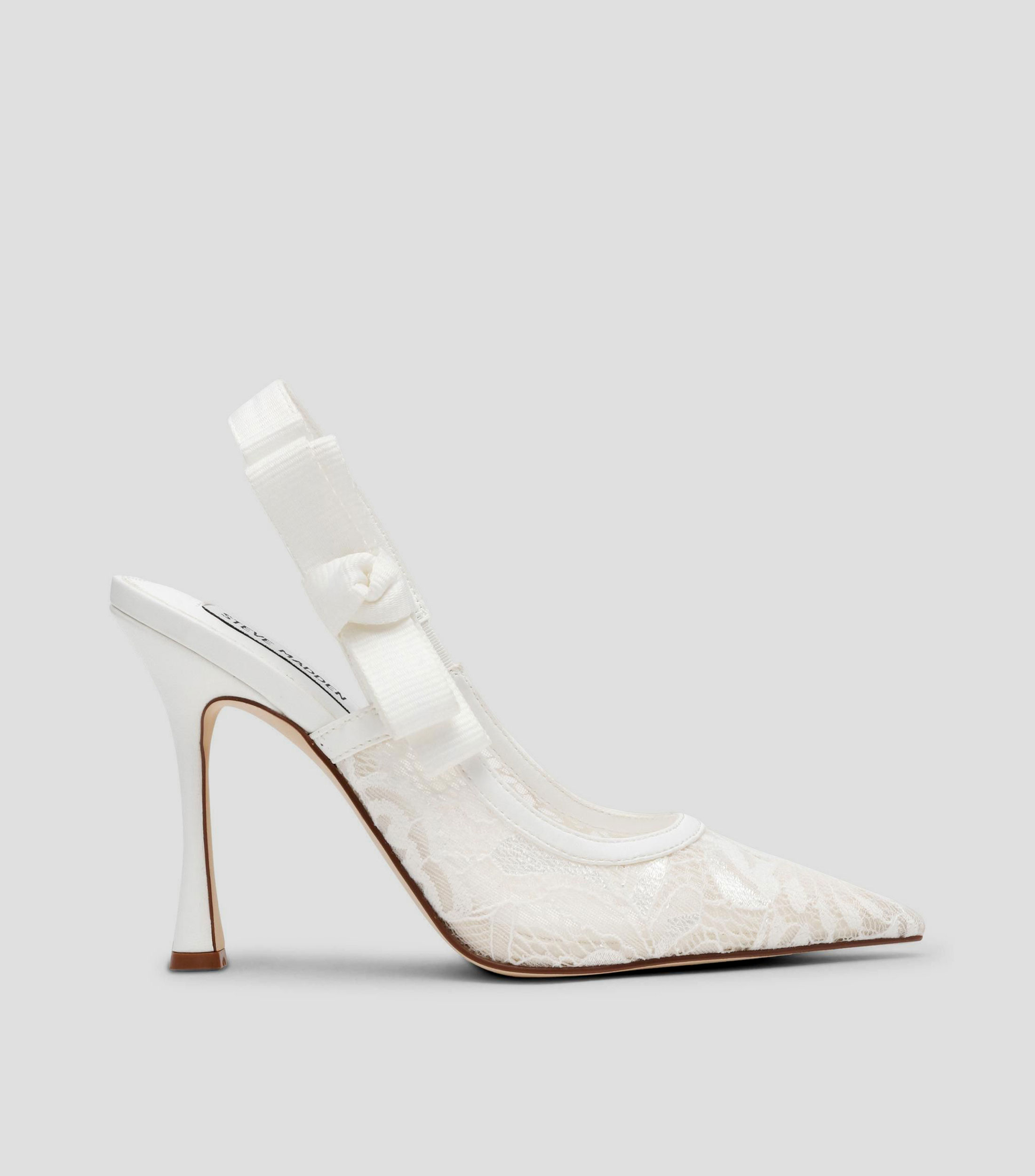 Zapatillas con tacón medio de aguja Mujer