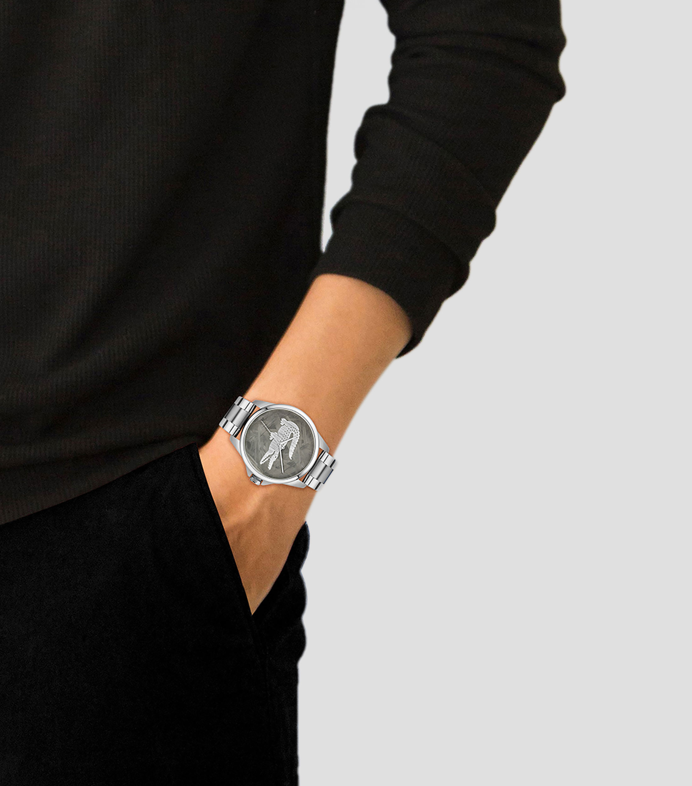 Reloj para Hombre Le Croc Casual, Plateado