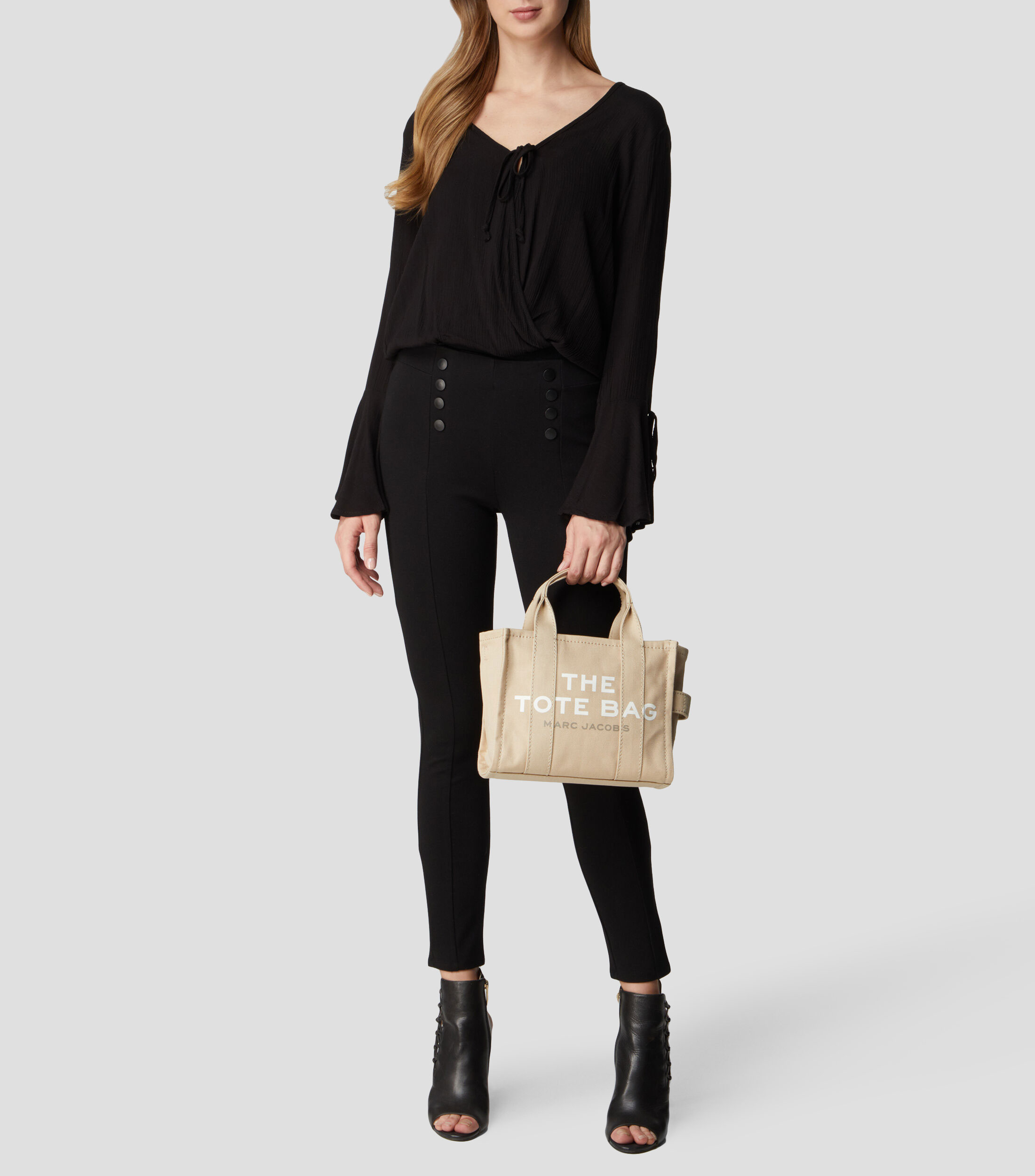 Bolsa tote beige The Small estampada Mujer