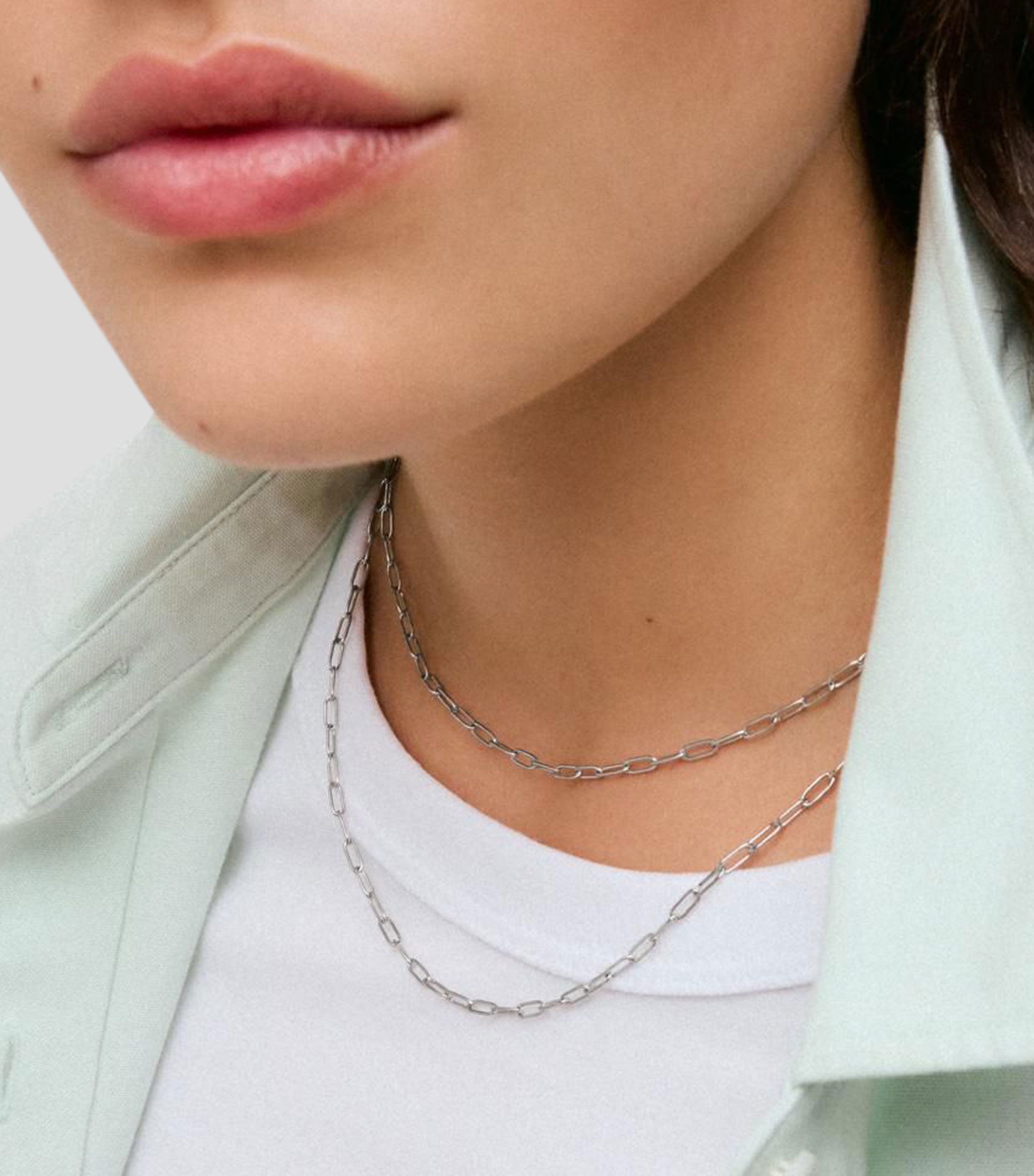 Collar con eslabones Basics Mujer