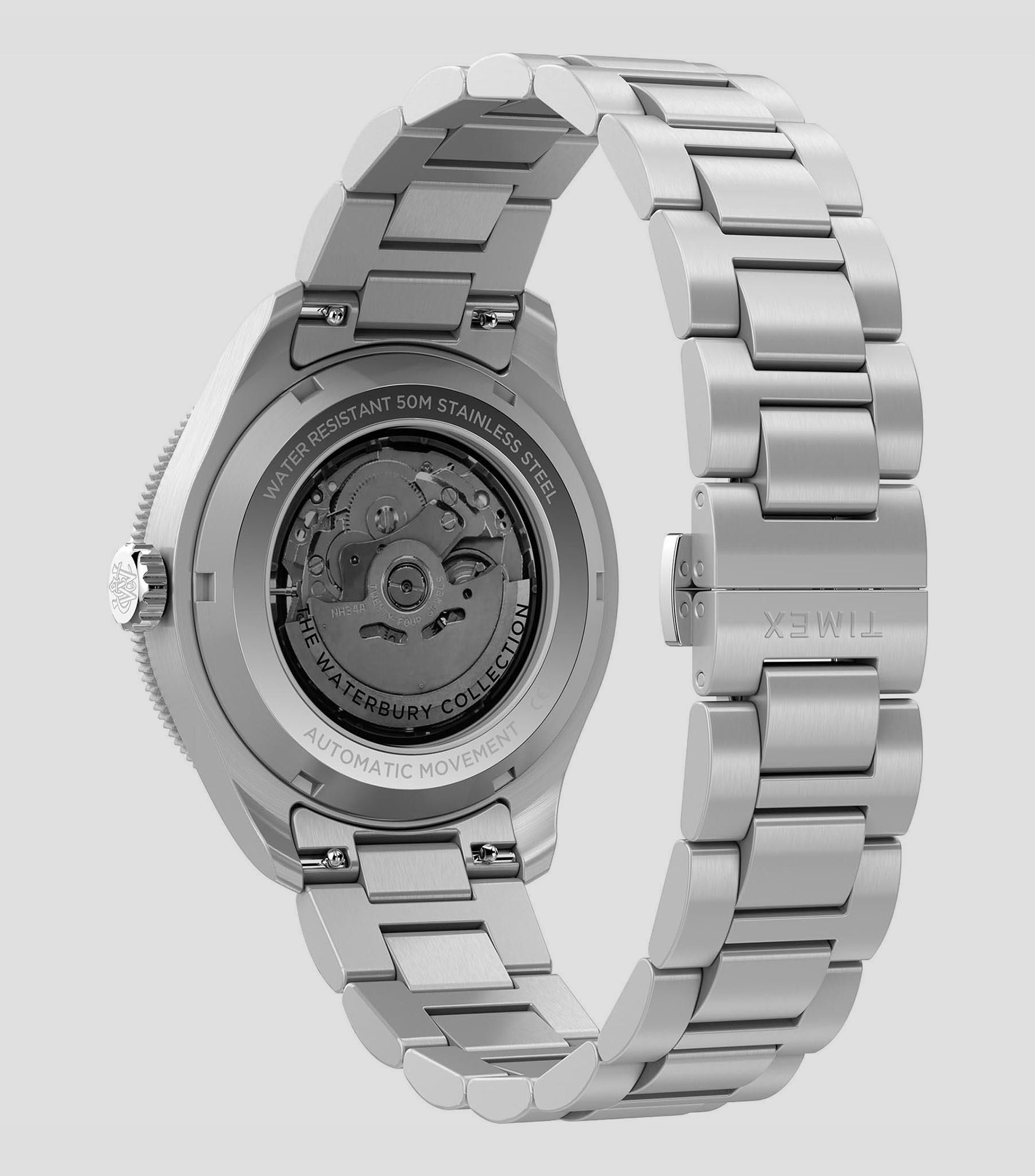 Reloj para Hombre Waterbury Heritage Casual Negro, Plateado