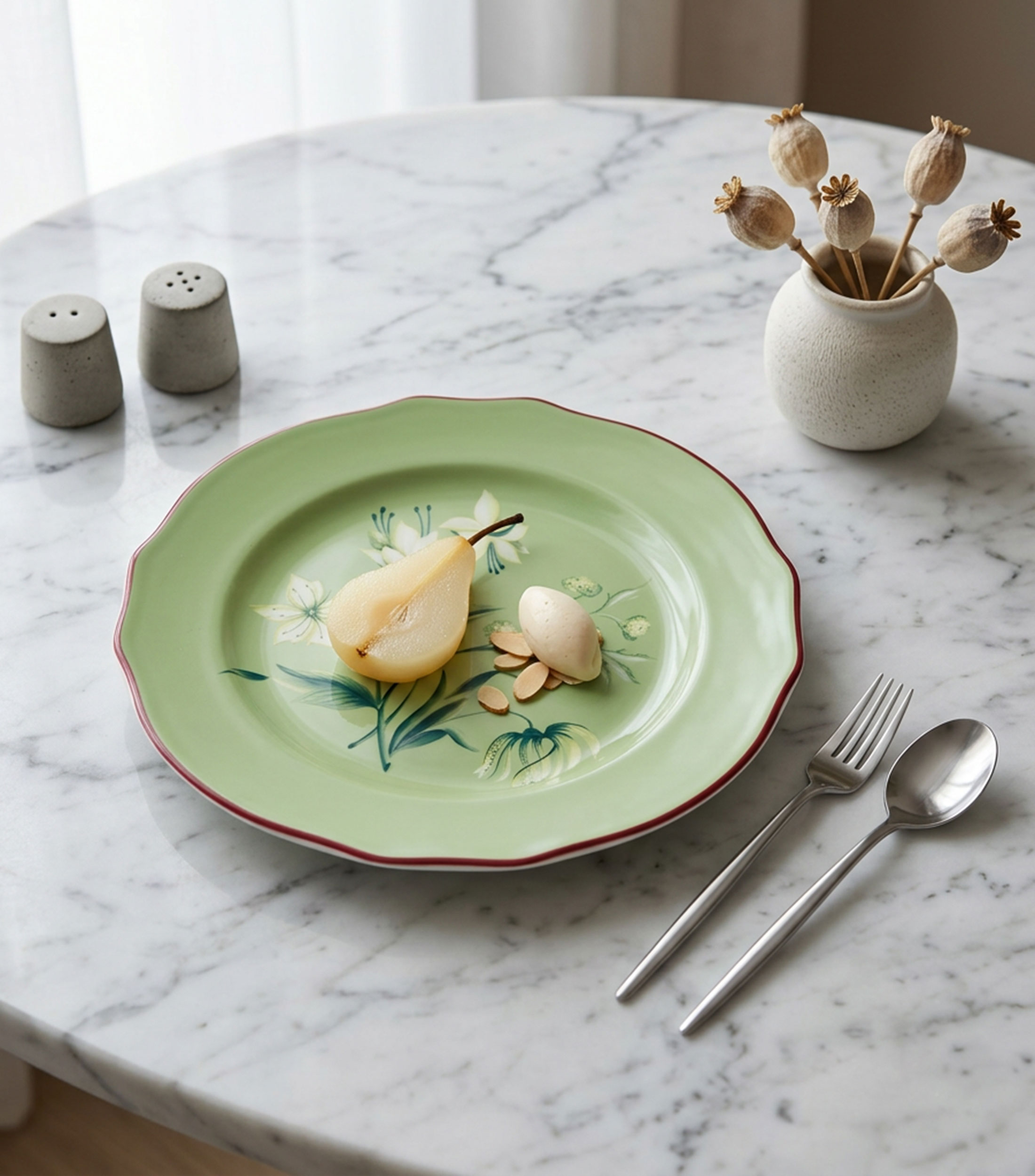 Plato para postre Florenza en porcelana