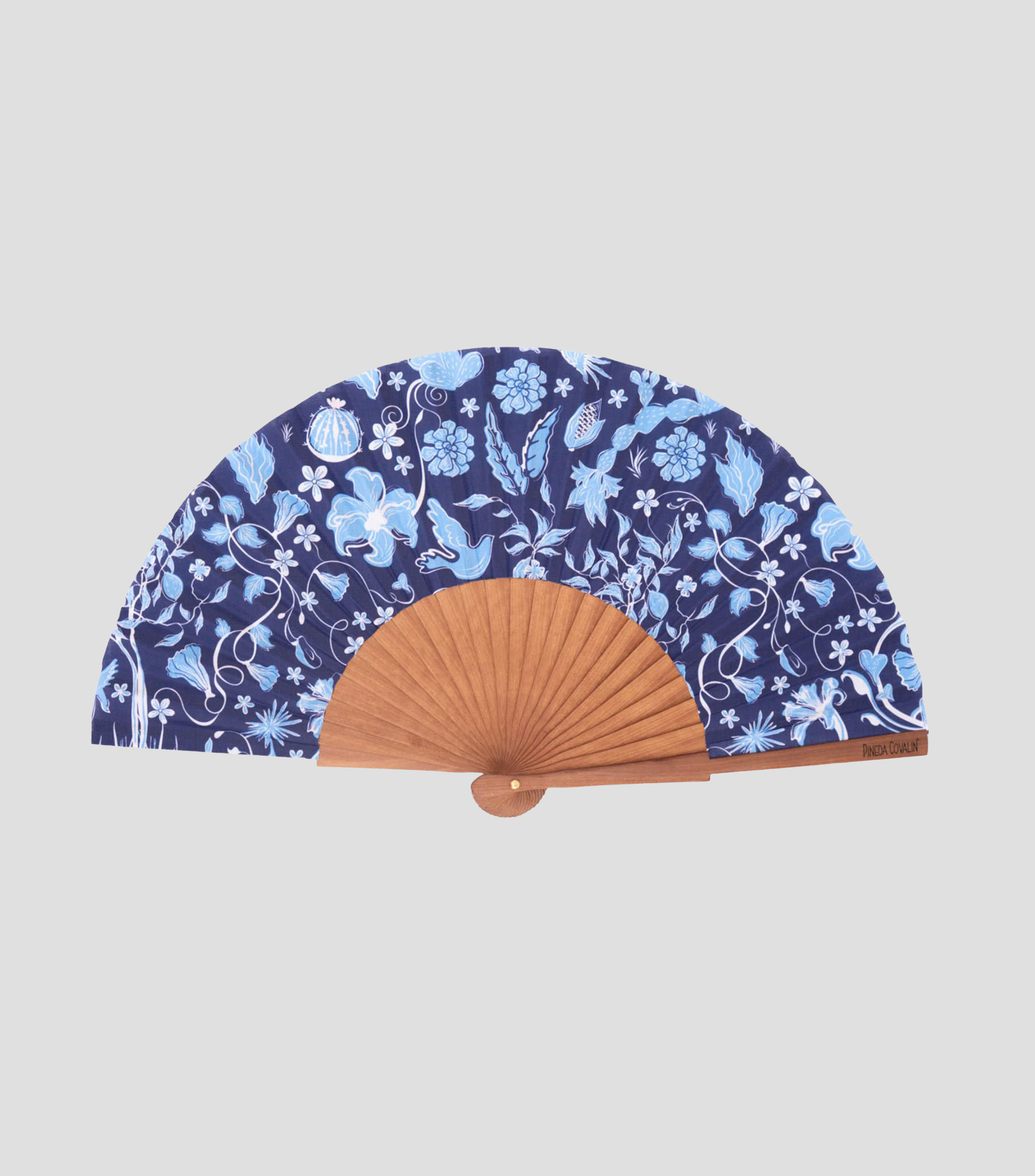 Abanico azul marino Máscaras Mujer