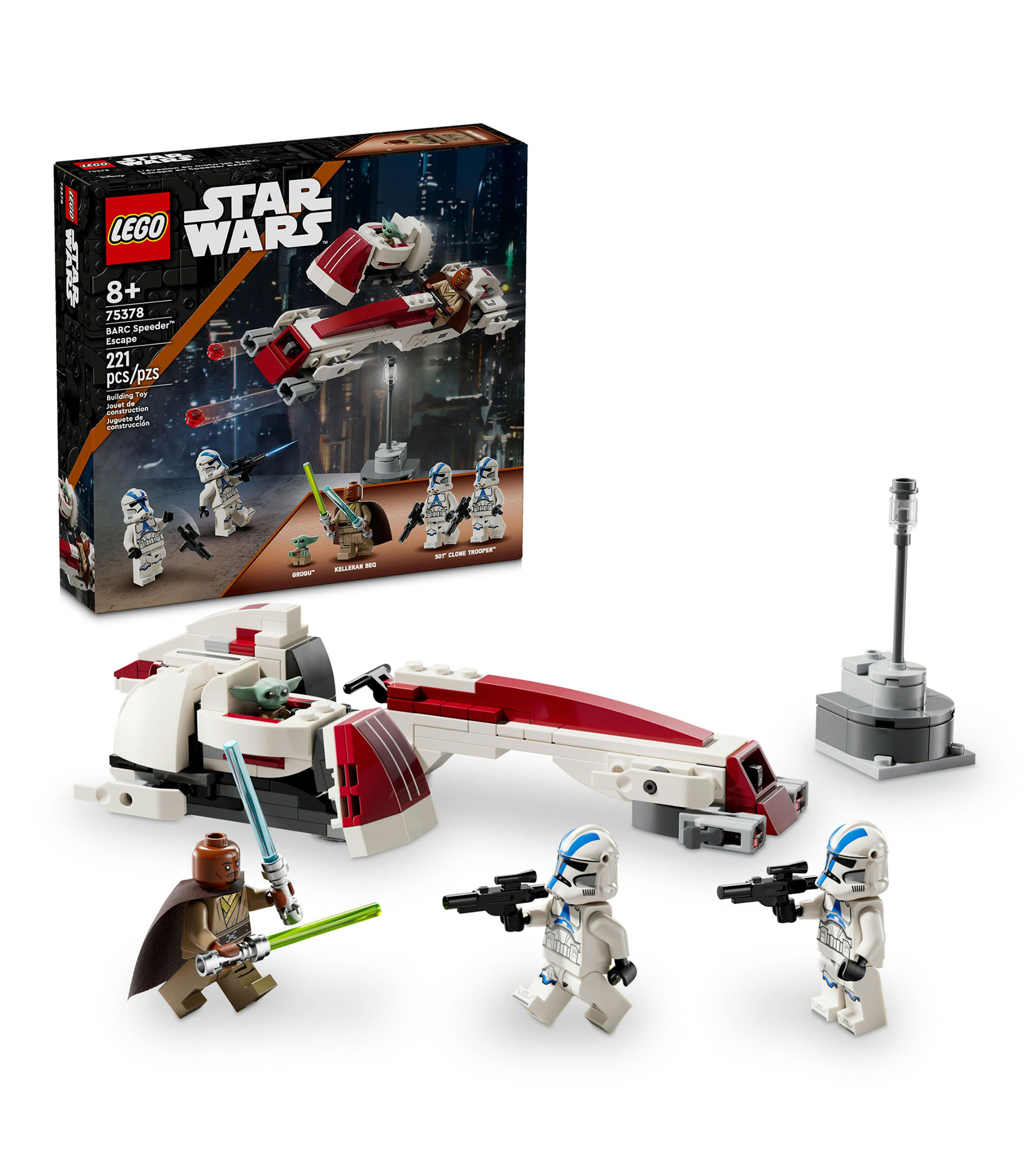 Lego Star Wars Escape en Speeder BARC Set de construcción 75378