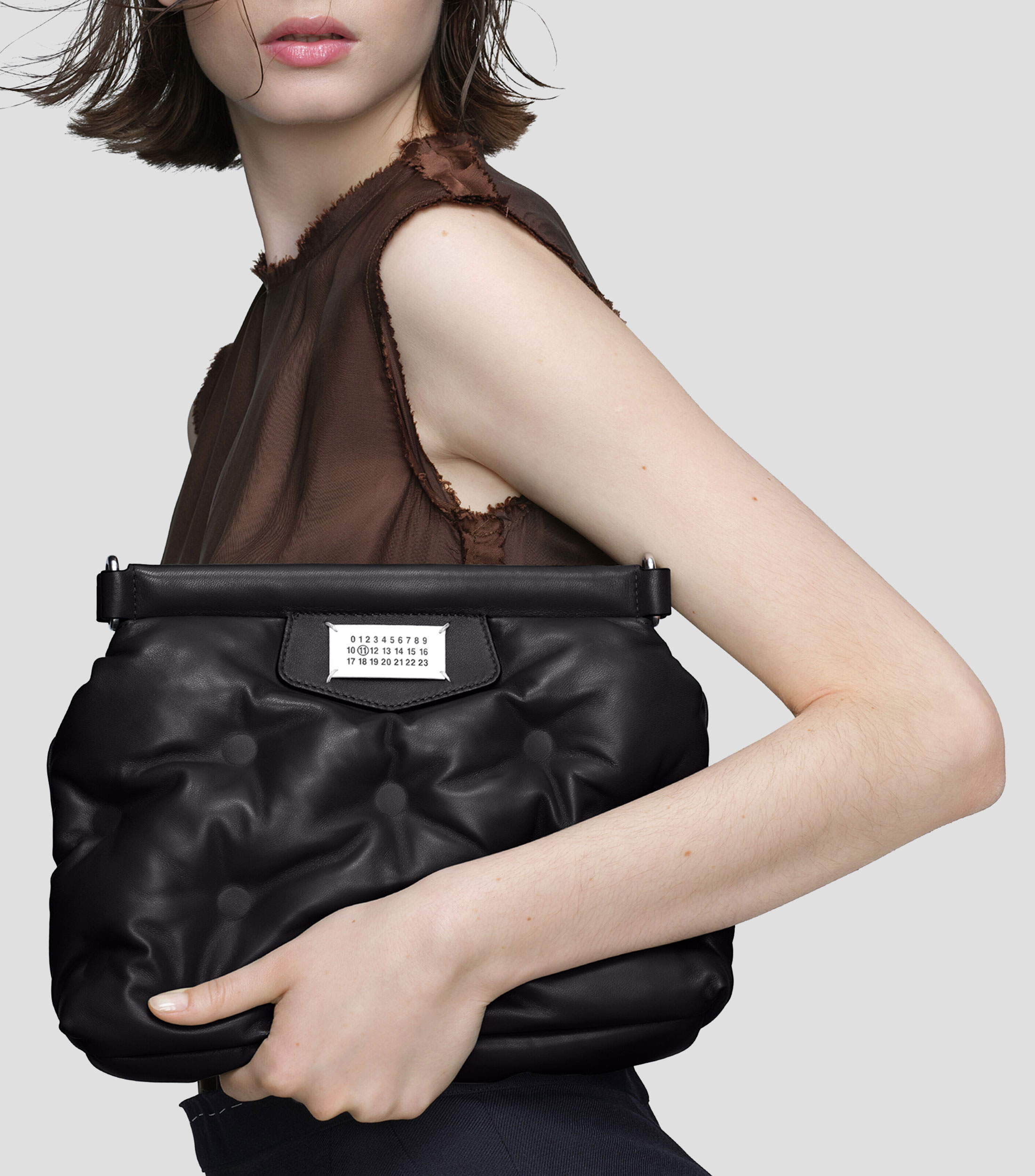 Bolsa shoulder en piel Glam Slam Mujer