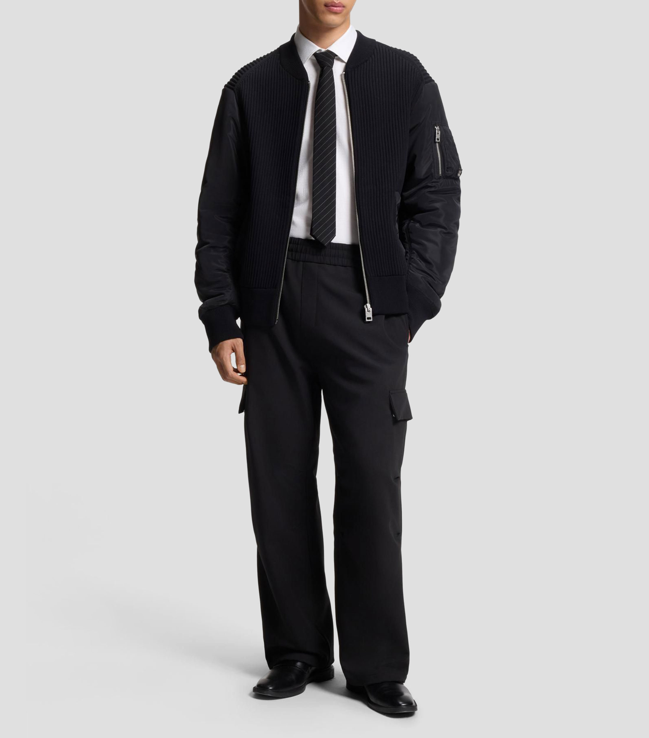 Camisa HUGO slim fit con logo en jacquard Hombre