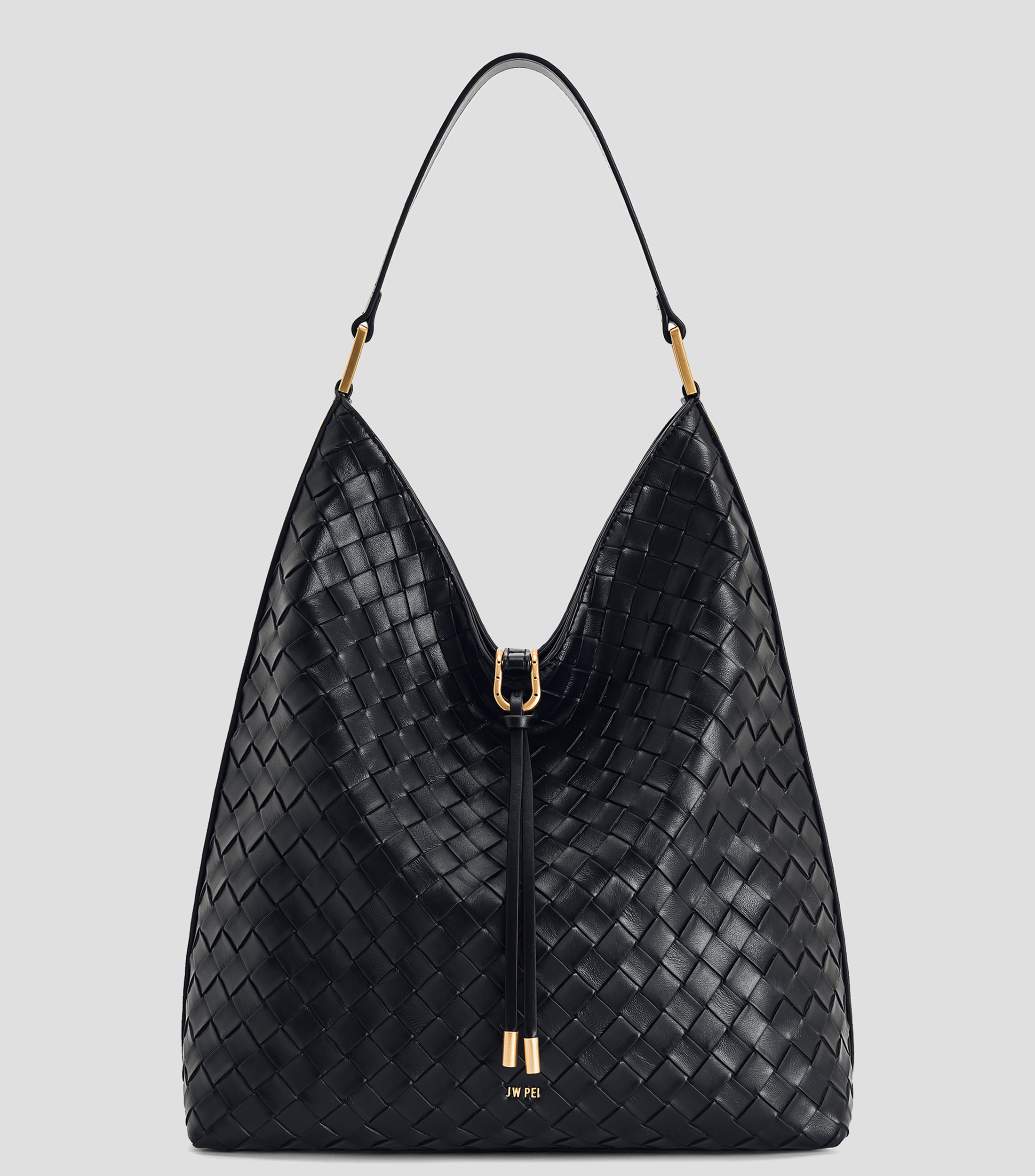 Bolsa hobo negro Aria lisa Mujer