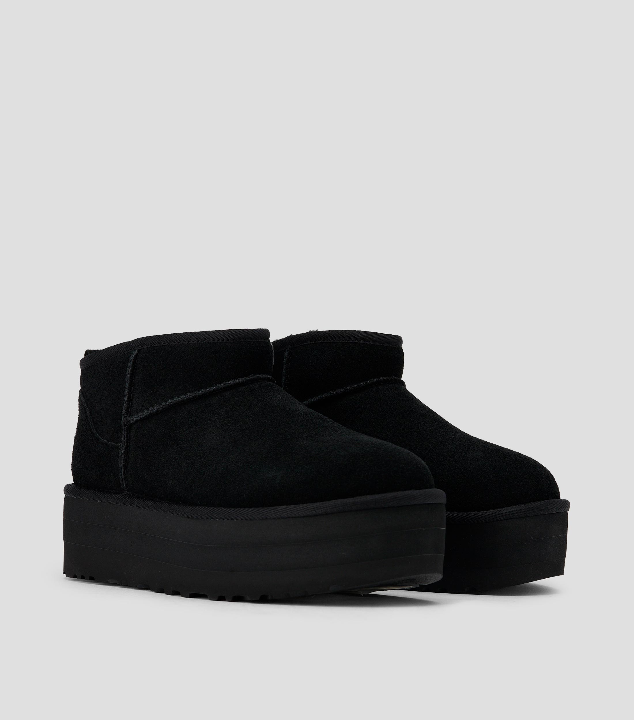 Botines ultra mini Classic Novelty en ante con plataforma Mujer