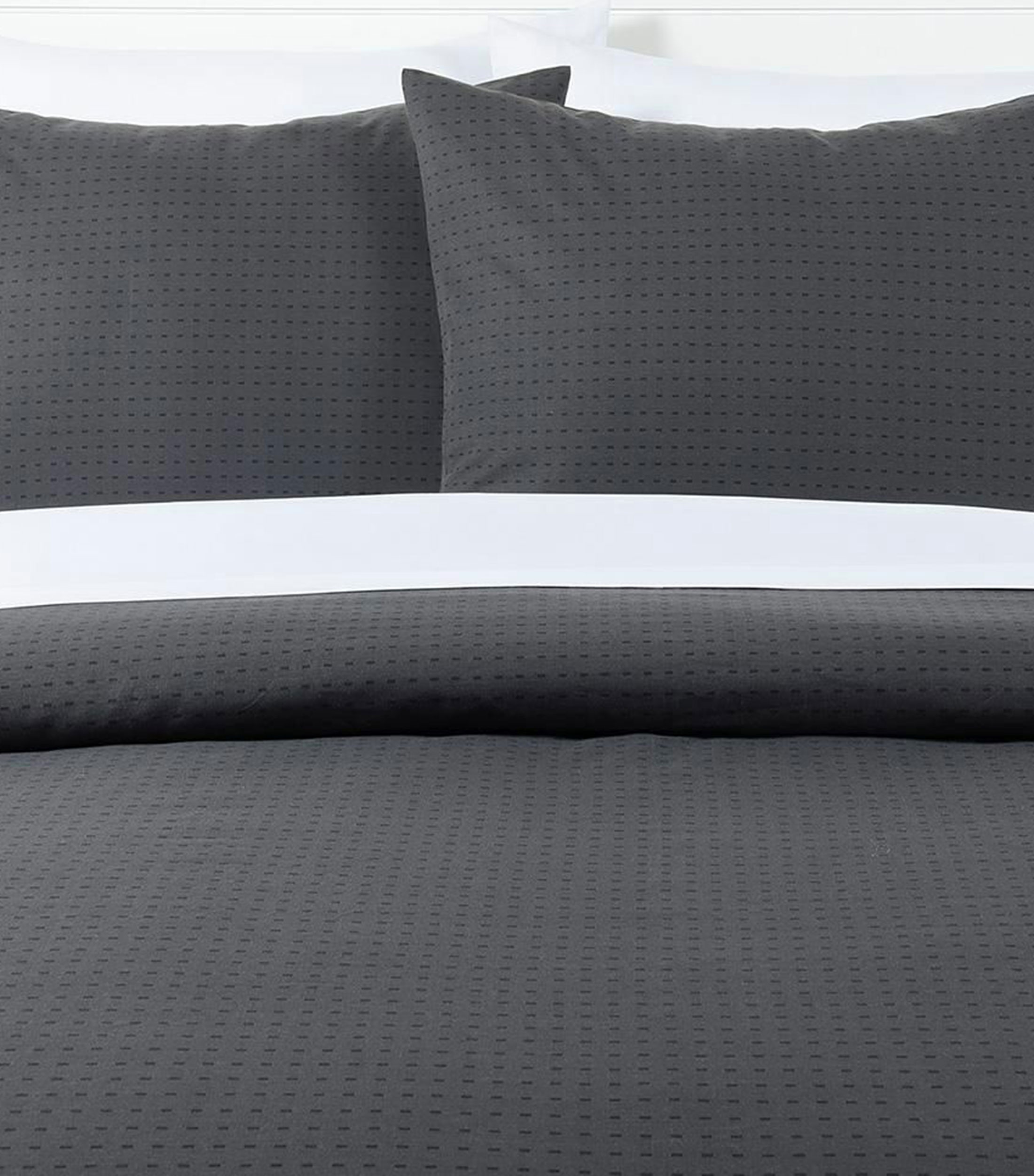 Juego de duvet matrimonial / queen size en algodón Bancroft Gris