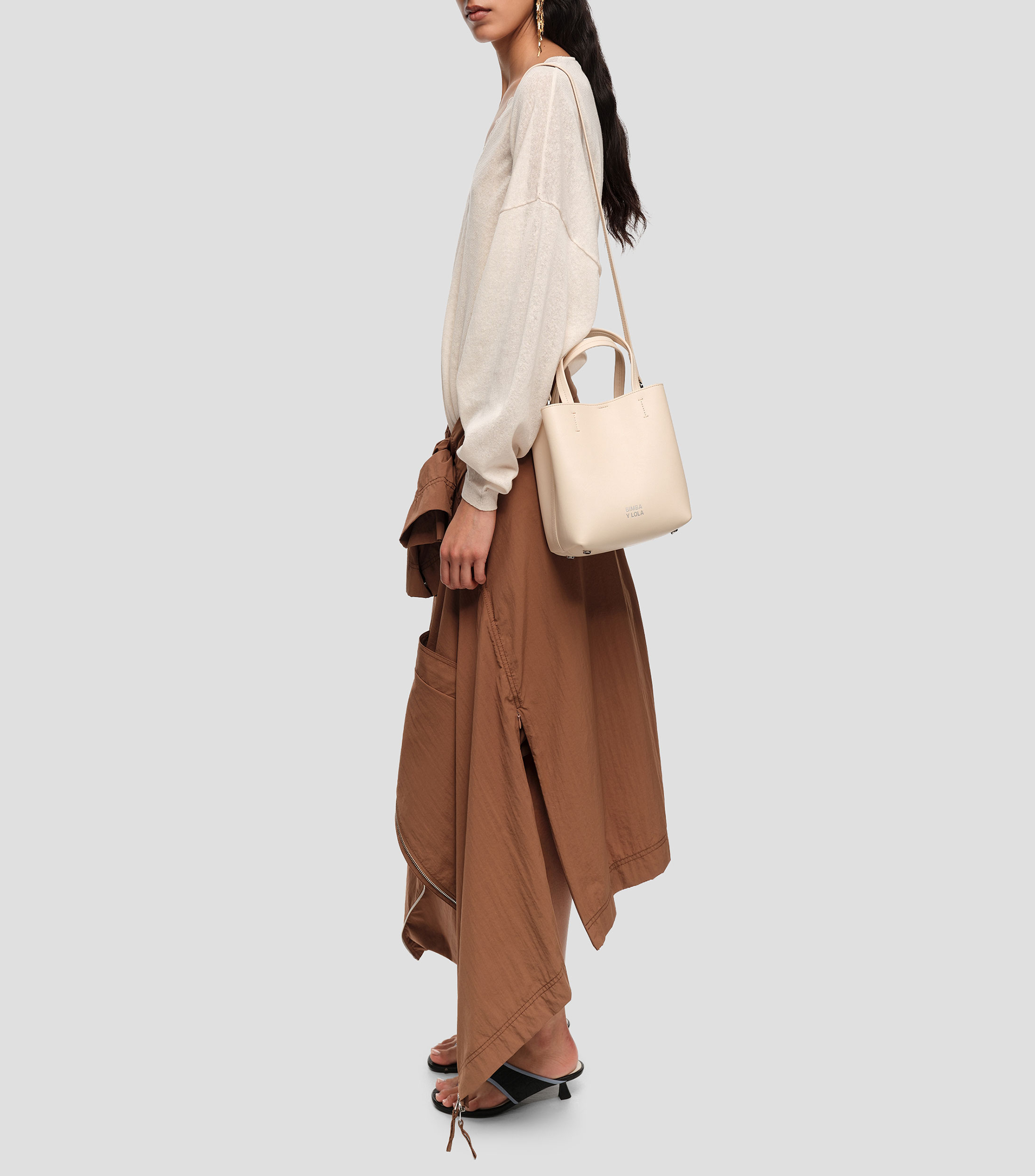 Bolsa Chihuahua pequeño piel arena Mujer