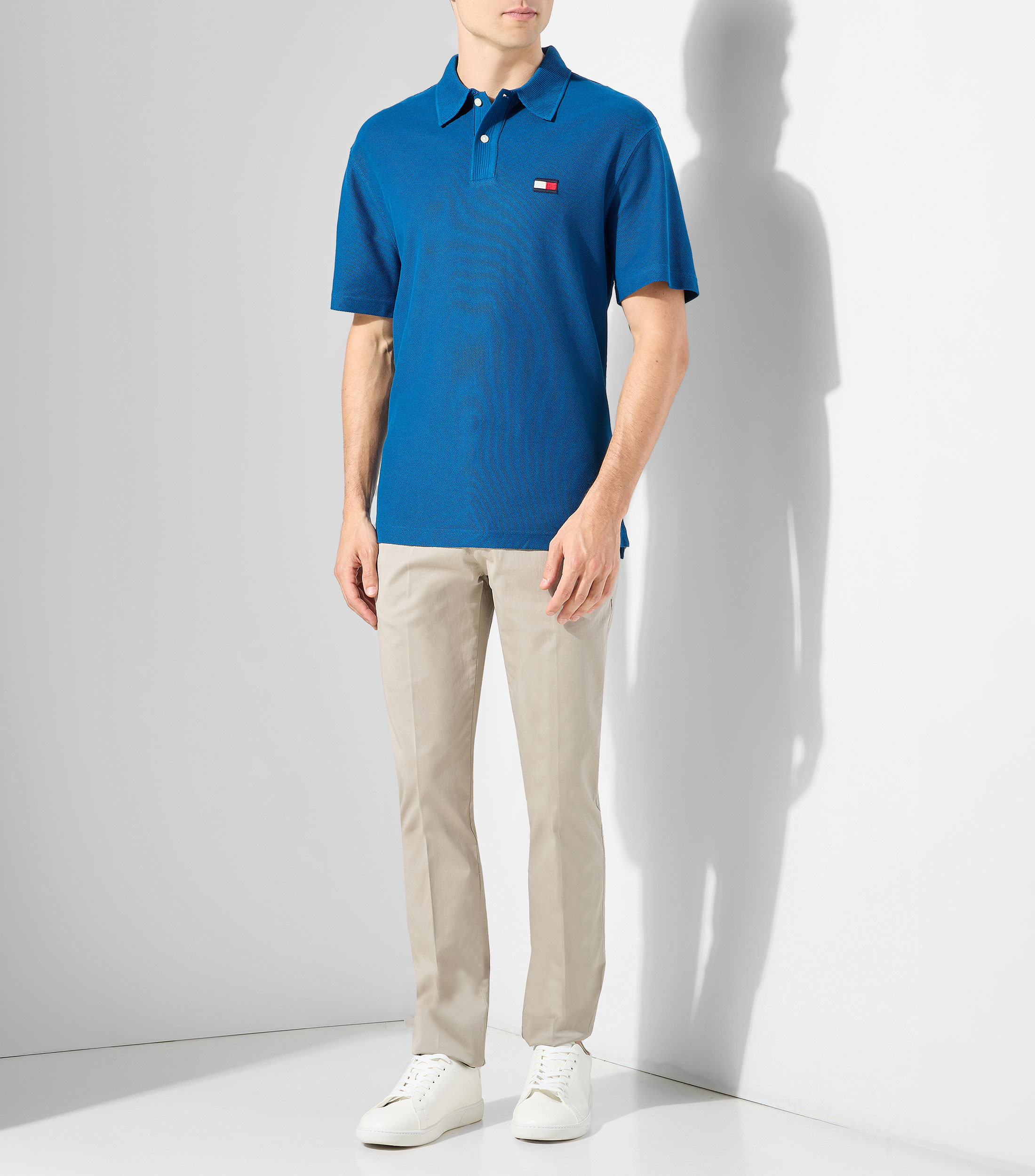 Playera Tipo Polo Manga Corta lisa Hombre