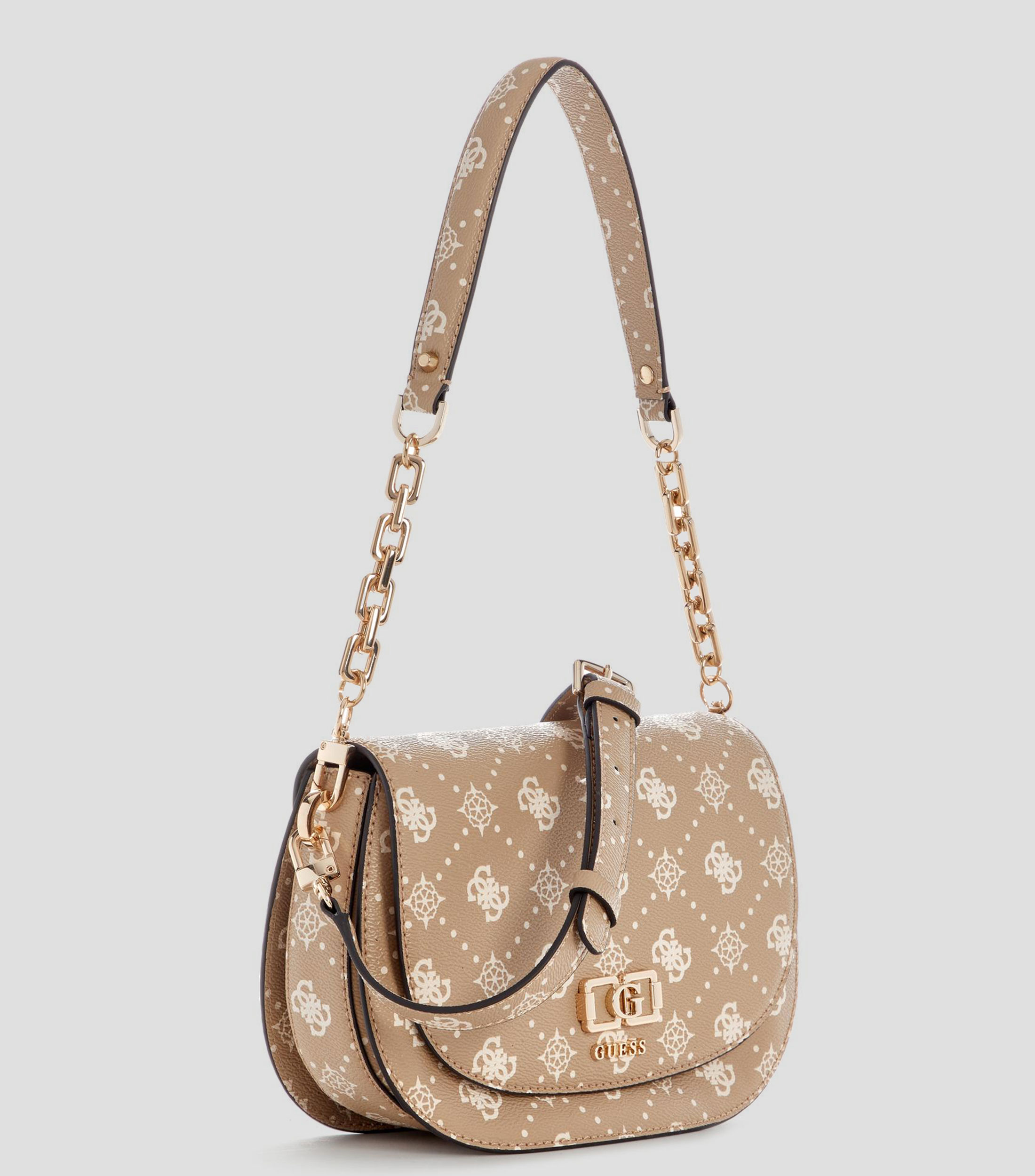 Bolsa shoulder beige Emelie estampado Mujer