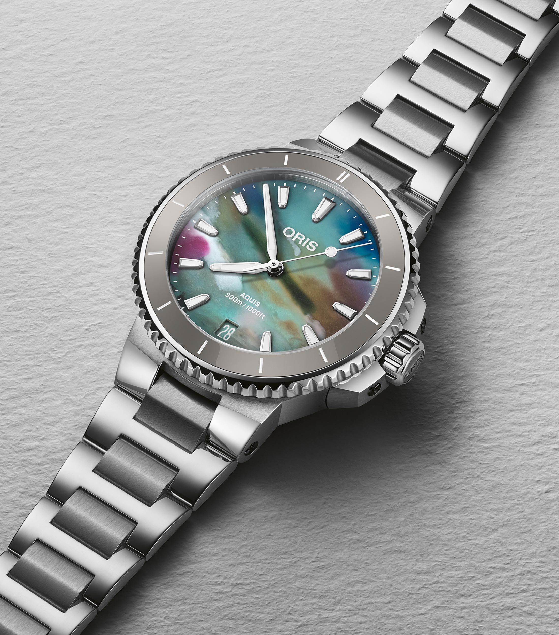 Reloj para Mujer Aquis Deportivo Plateado