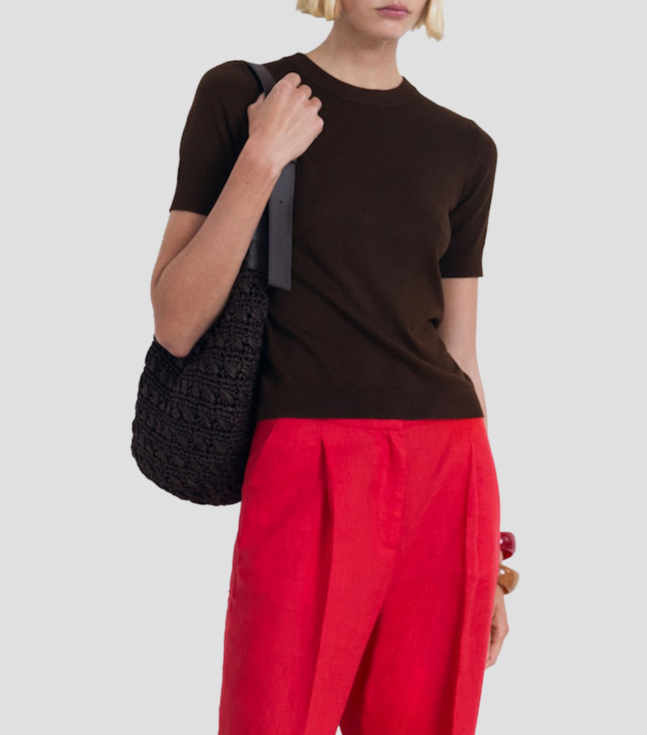 Suéter cuello redondo Mujer