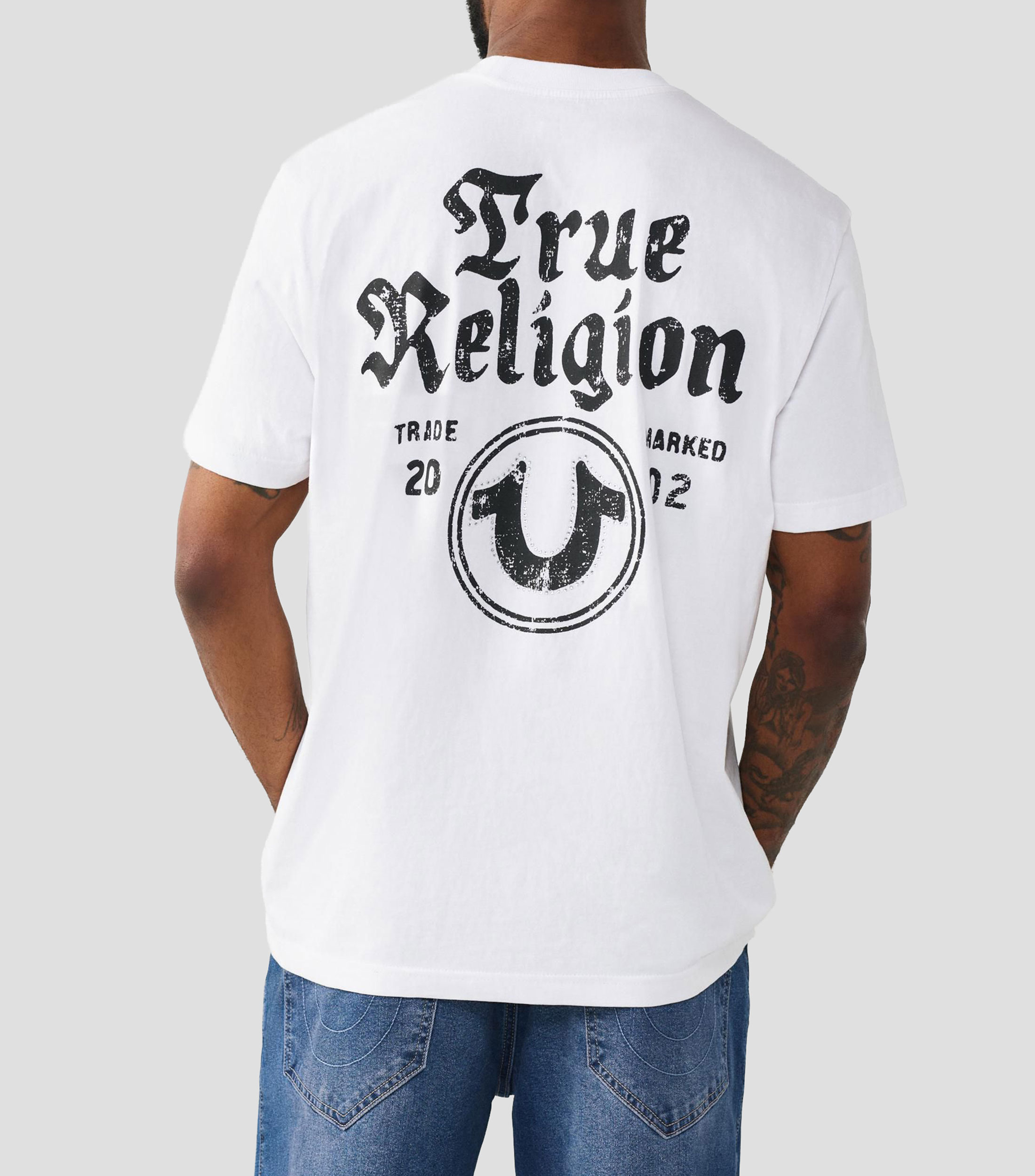 Playera cuello redondo manga corta lisa Hombre