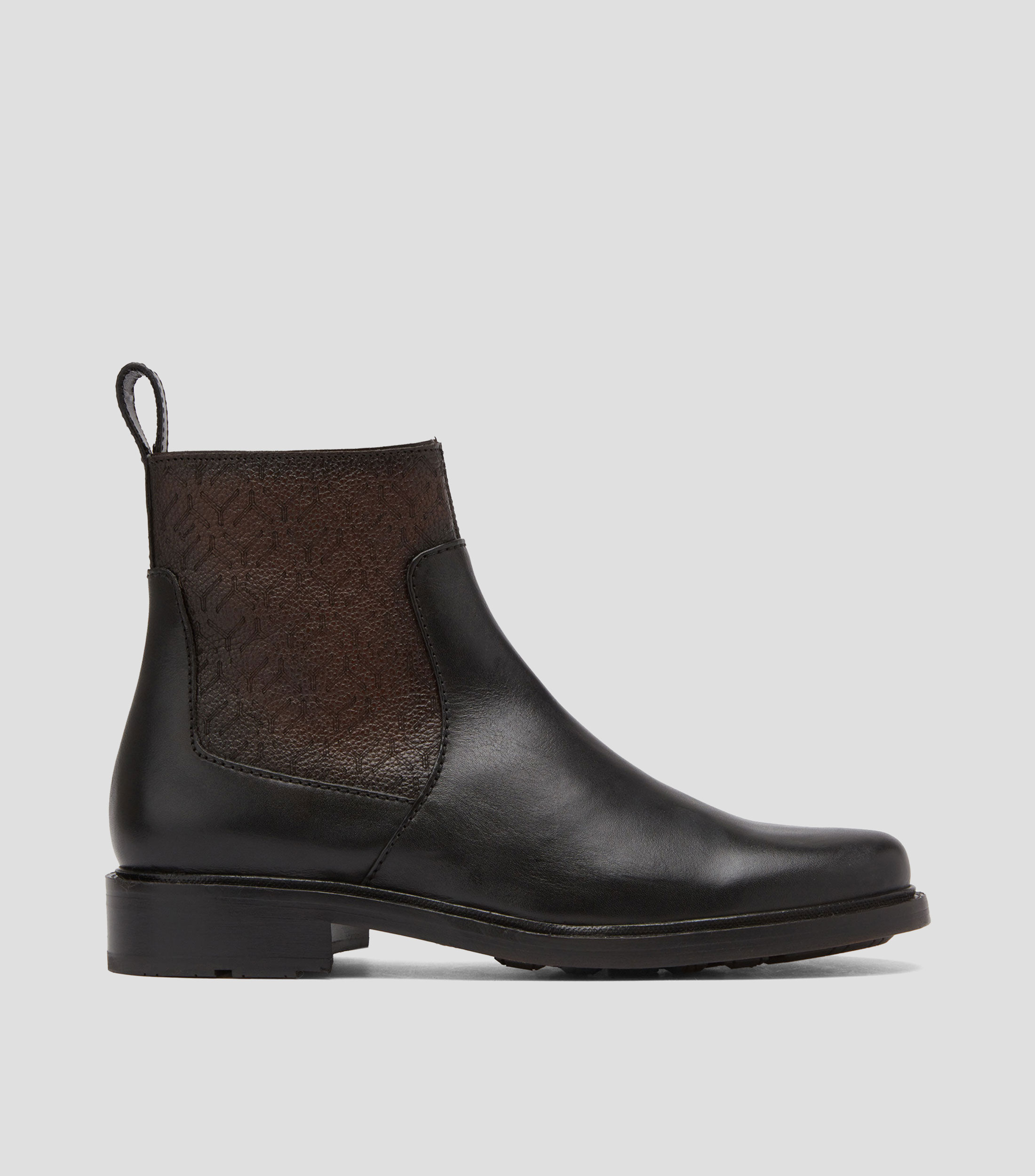 Botines Chelsea en piel bovina granulados Hombre