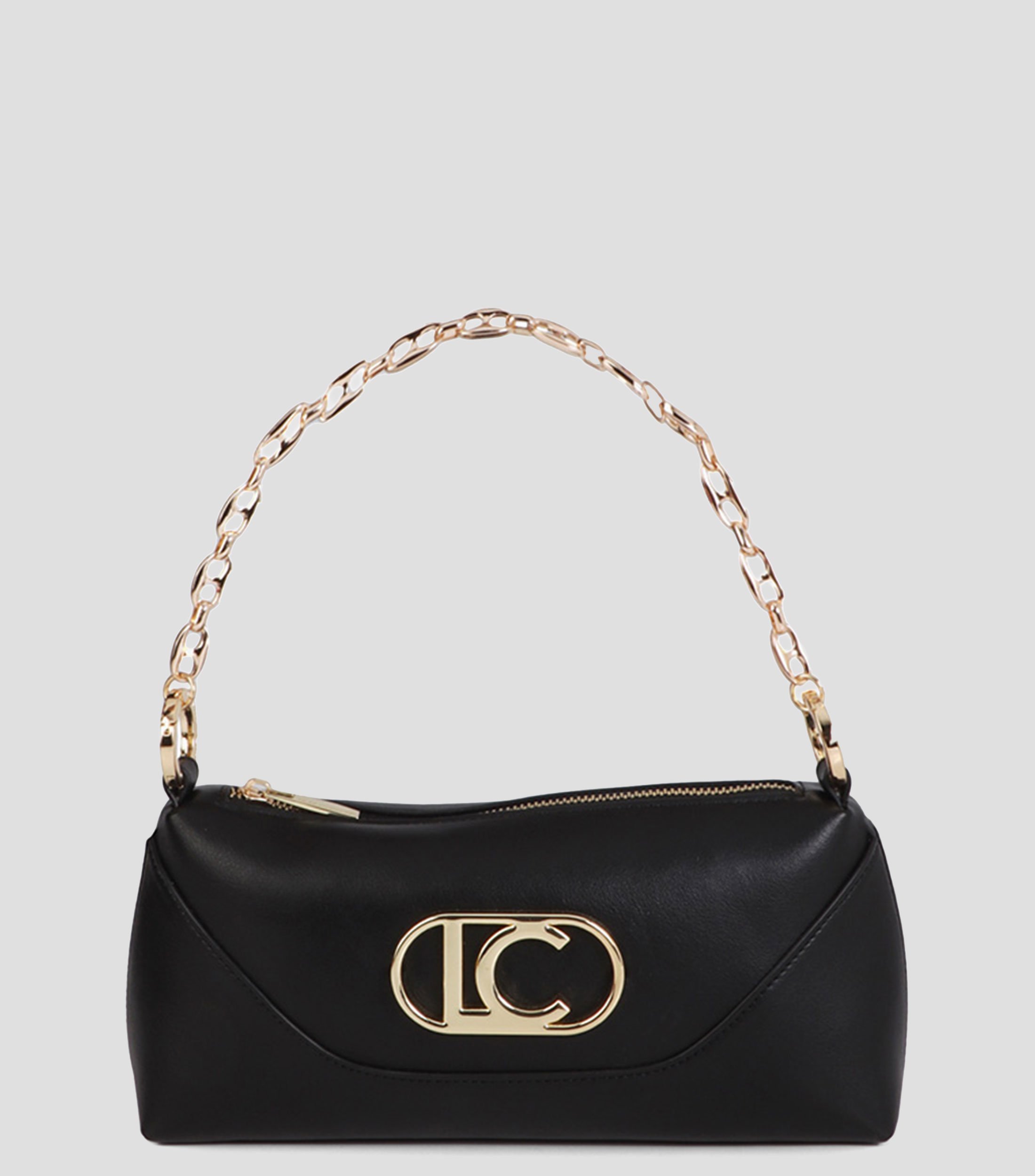 Bolsa crossbody negra lisa Mujer