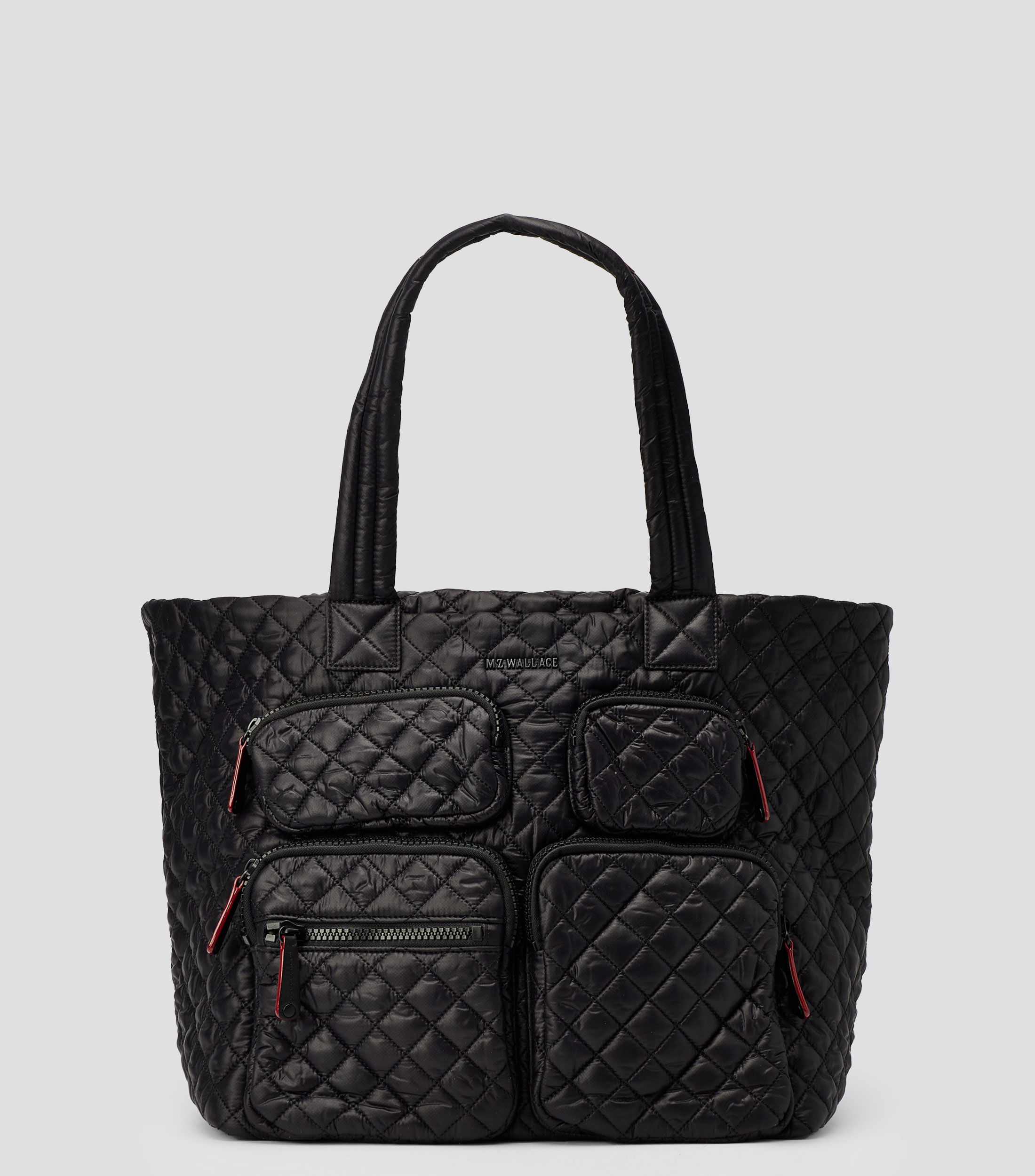 Bolsa tote grande Metro Travel negra lisa Mujer