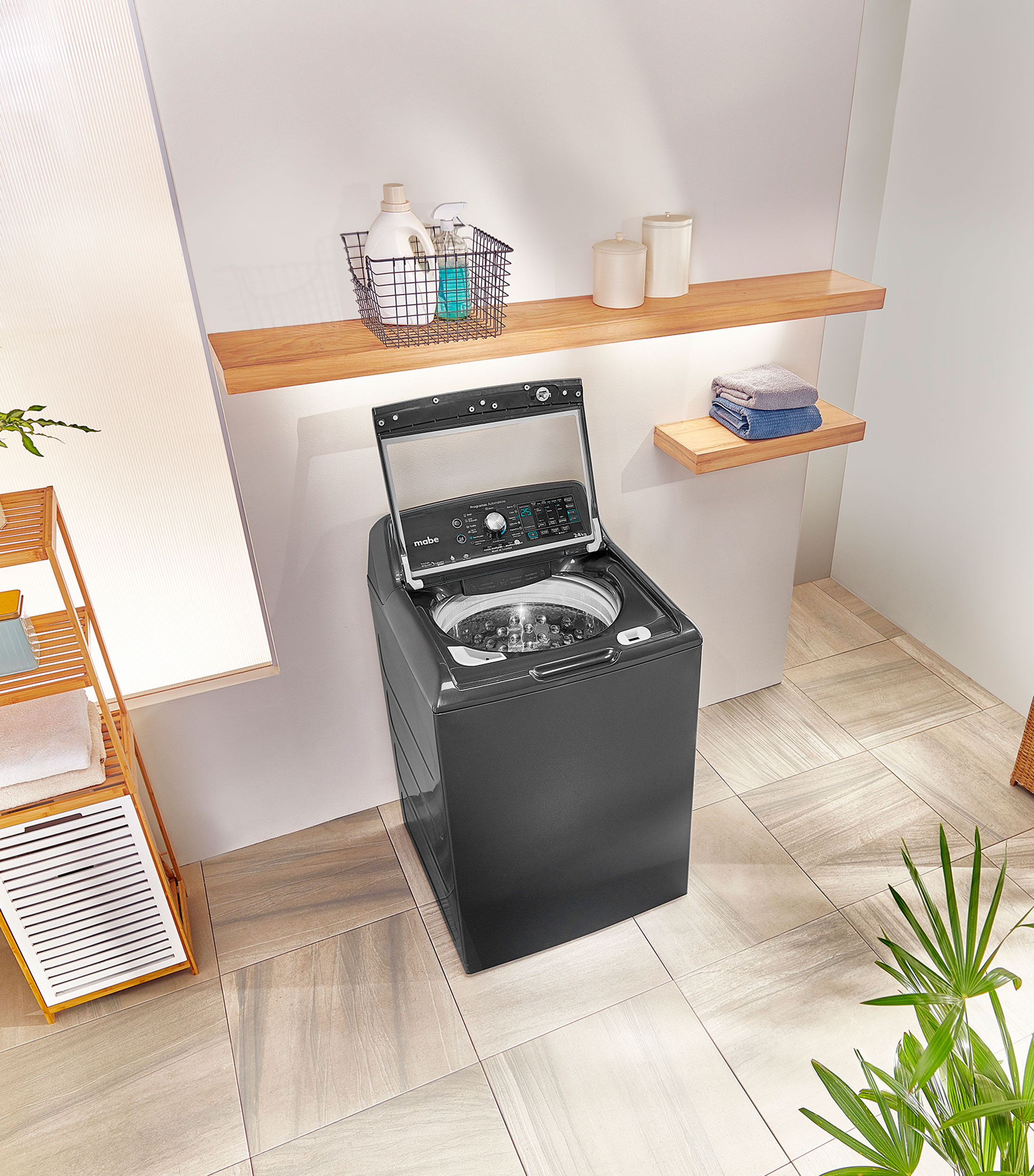 Lavadora automática 22 kg carga superior
