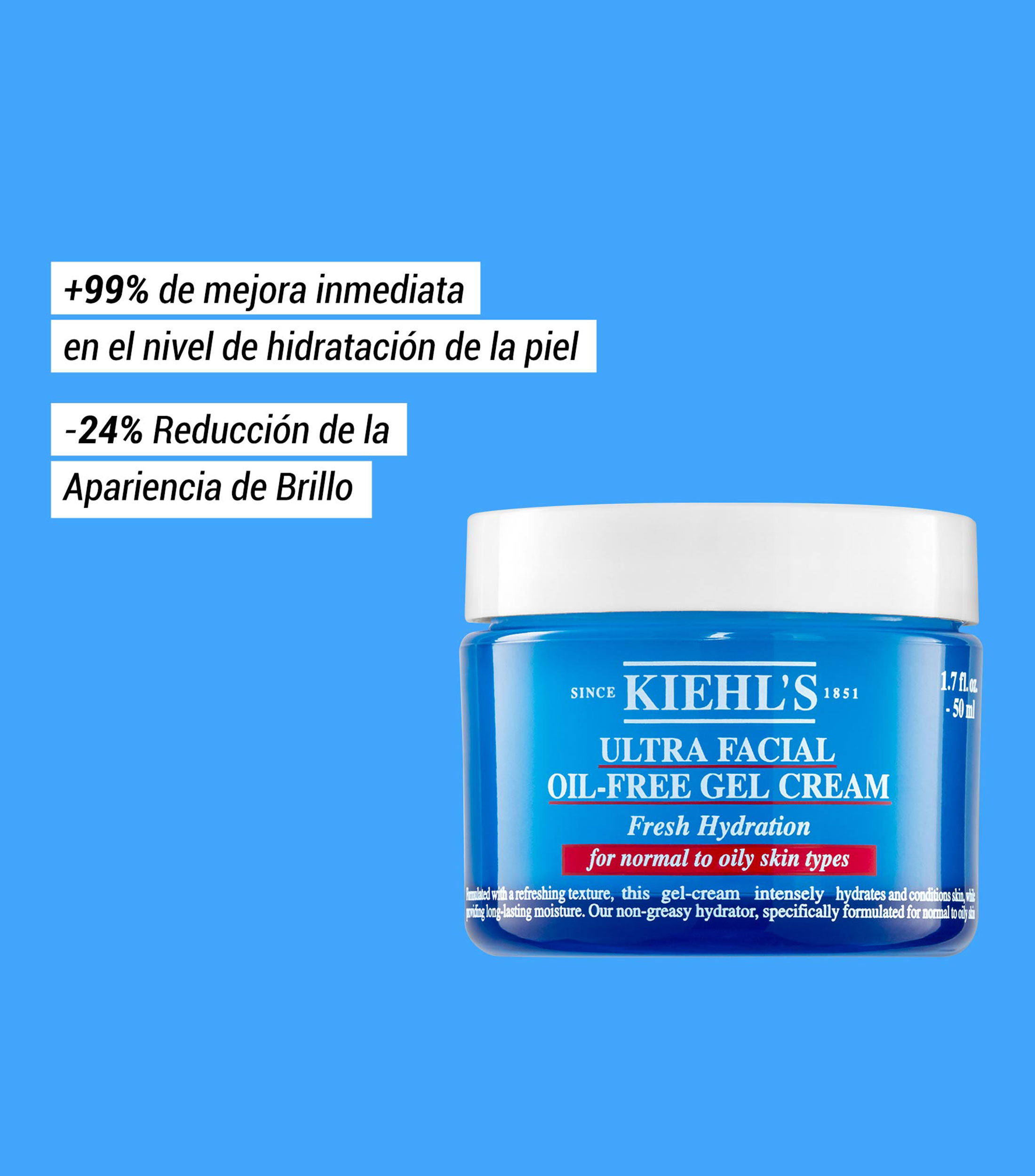 Crema Hidratante facial Ultra Facial Oil-Free Gel Cream, 50 ml
