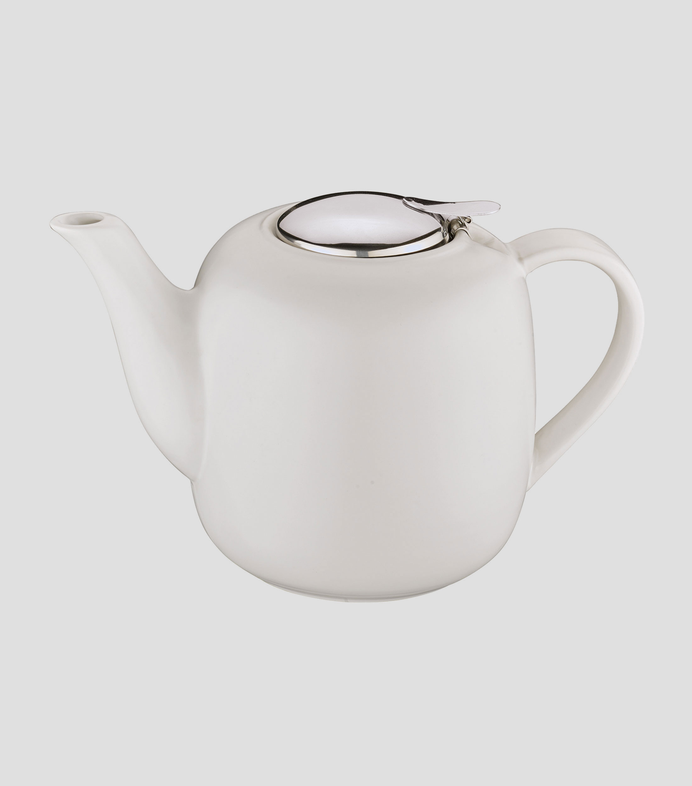 Tetera con colador Blanca