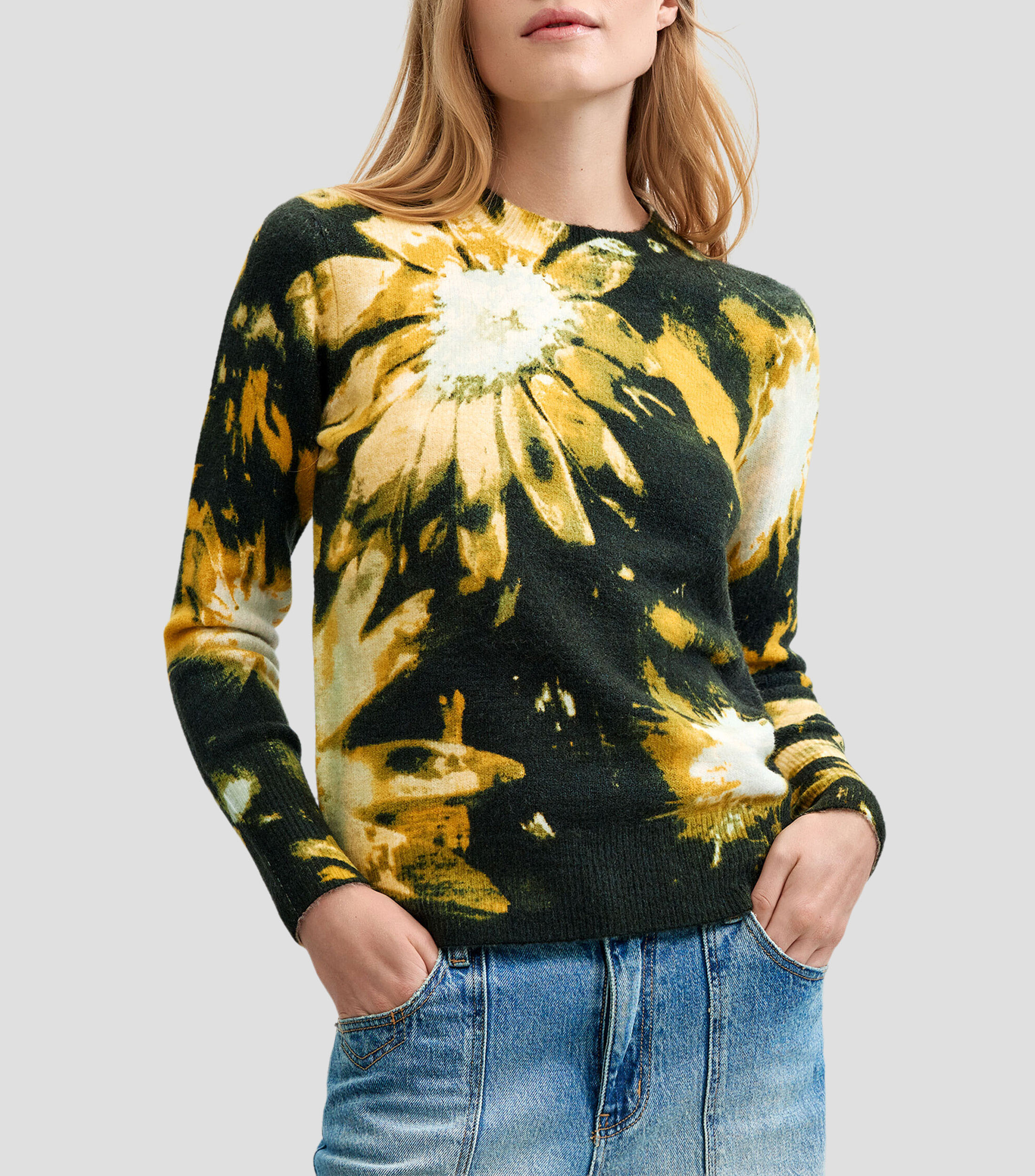 Suéter cuello redondo Mujer
