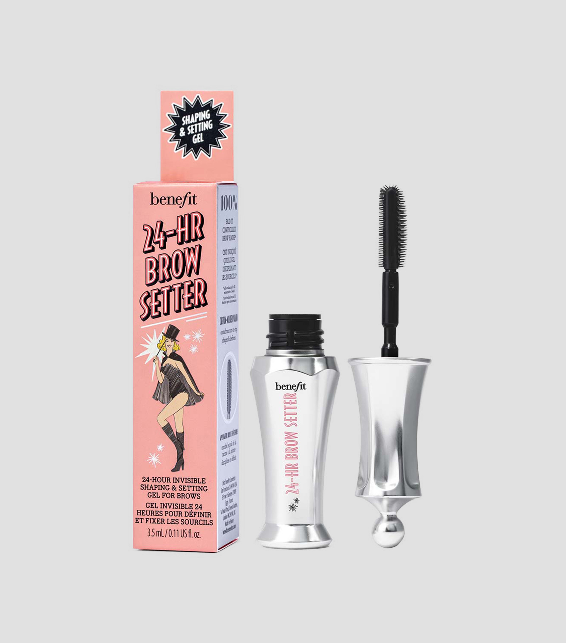 Gel Fijador Transparente para Cejas 24-Hour Brow Setter Tamano de Viaje Mini, 3.5 ml