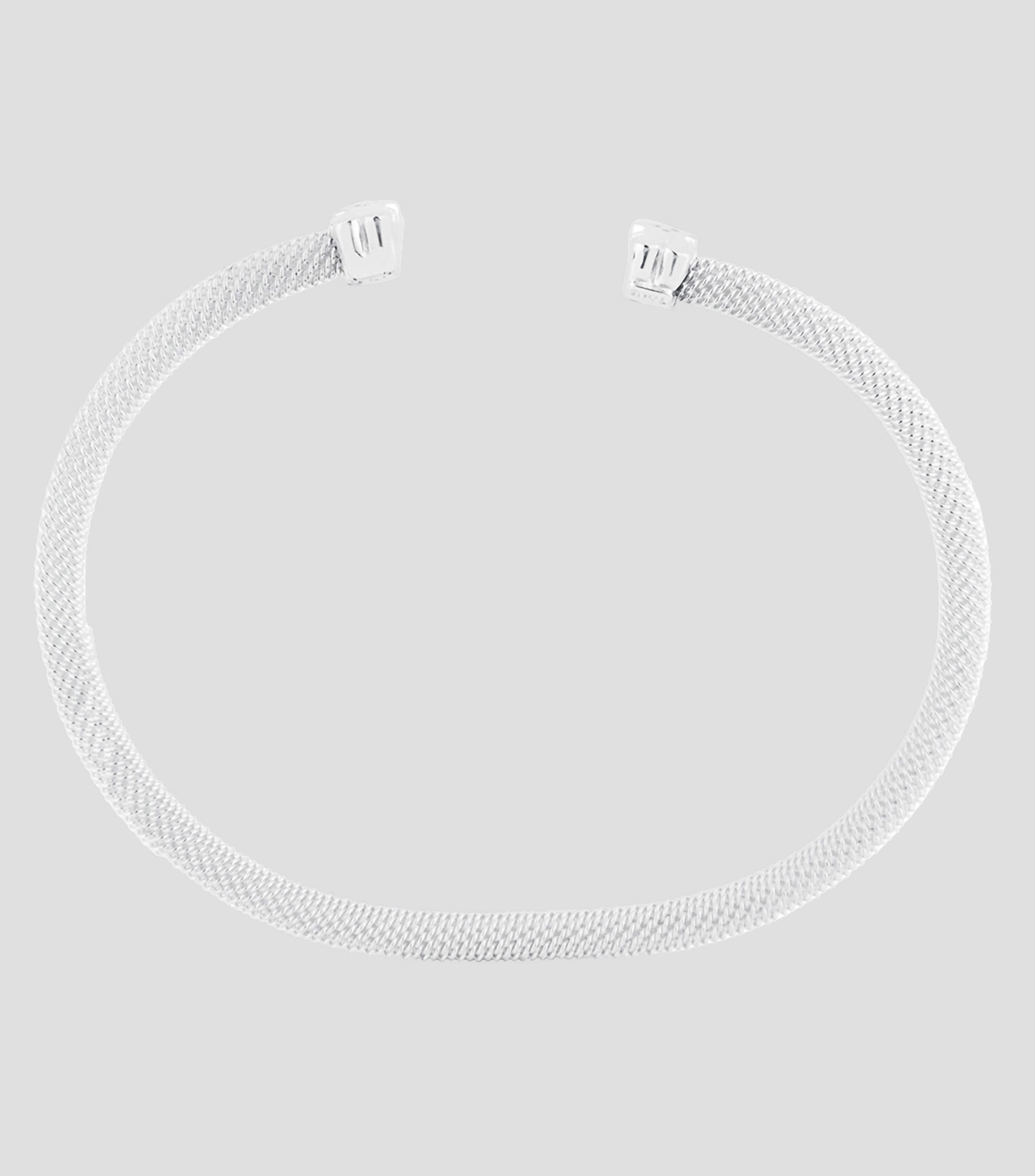 Brazalete en plata .925 oso Icon mesh Mujer